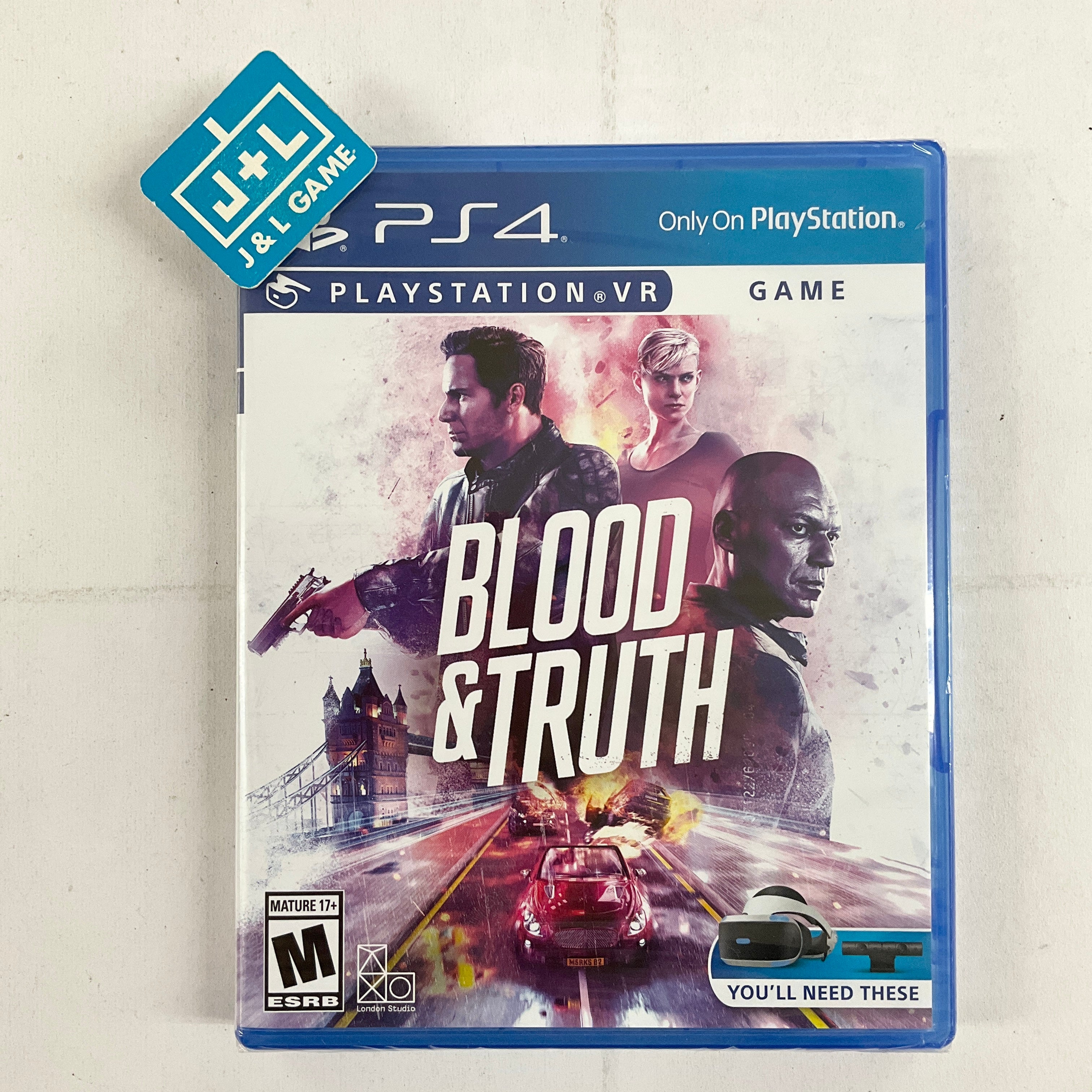Blood & Truth VR (PlayStation VR) - (PS4) PlayStation 4 Video Games Sony   