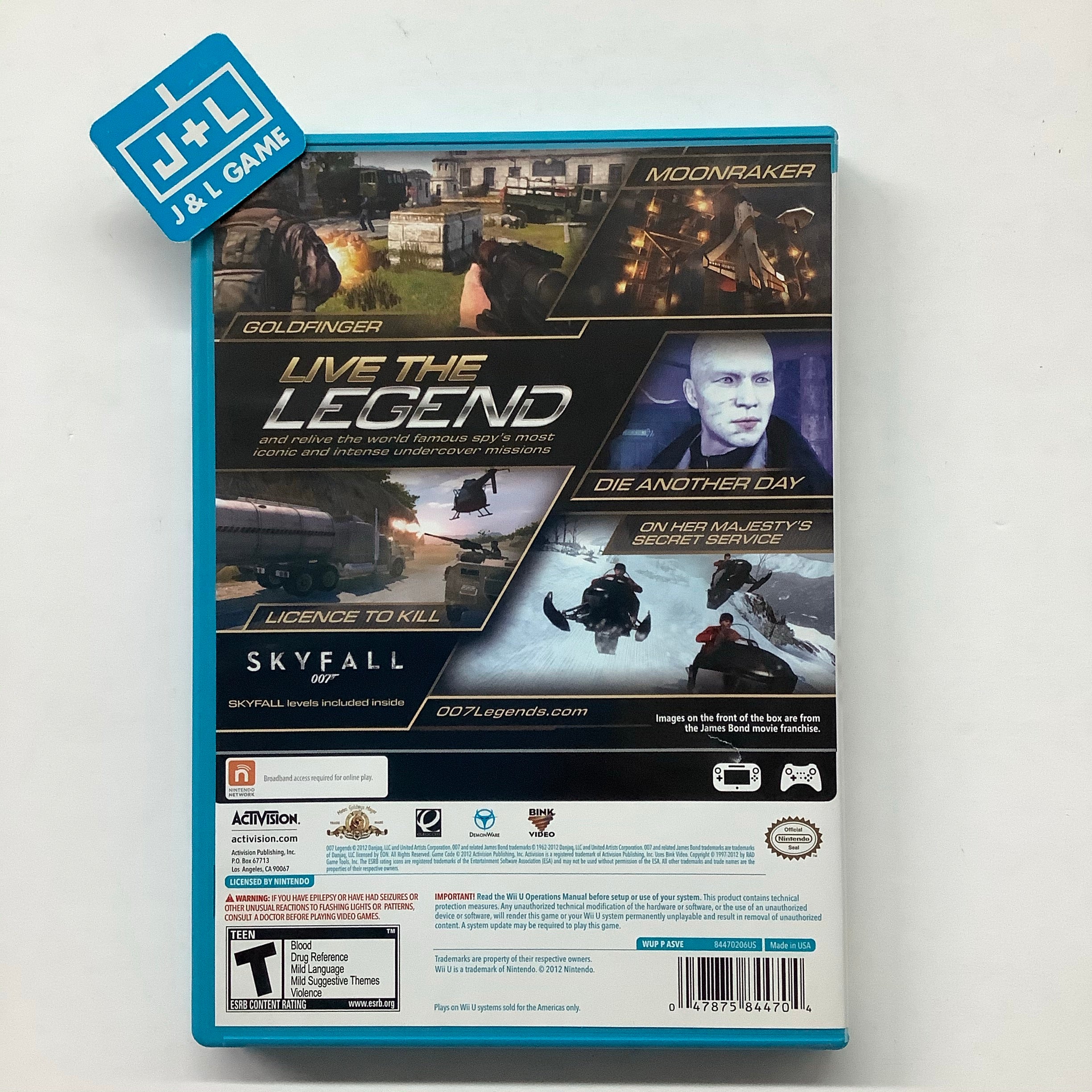 007 Legends - (WiiU) Nintendo Wii U [Pre-Owned] Video Games Activision   