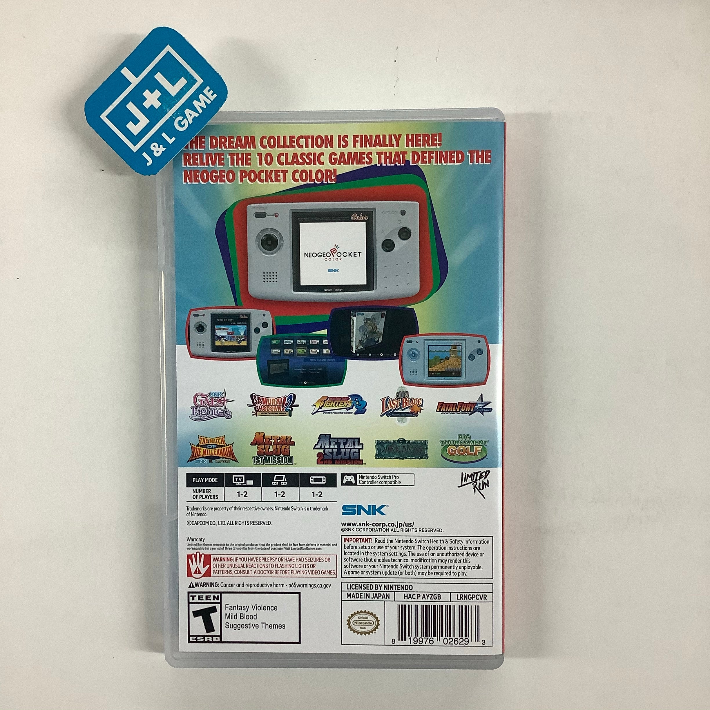 NeoGeo Pocket Color Selection Vol. 1 - (NSW) Nintendo Switch [UNBOXING] Video Games Limited Run Games   
