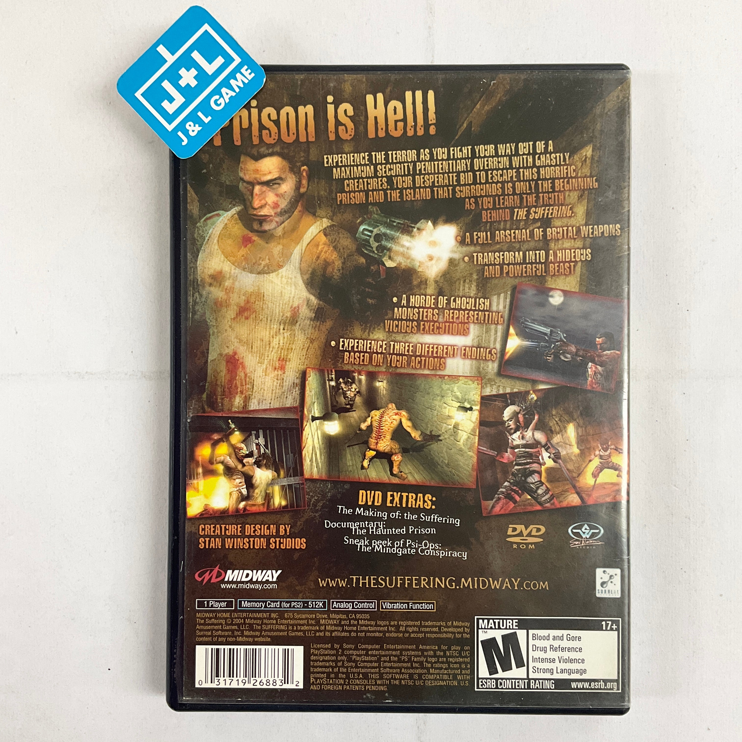 The Suffering - (PS2) PlayStation 2 [Pre-Owned] Video Games Midway   