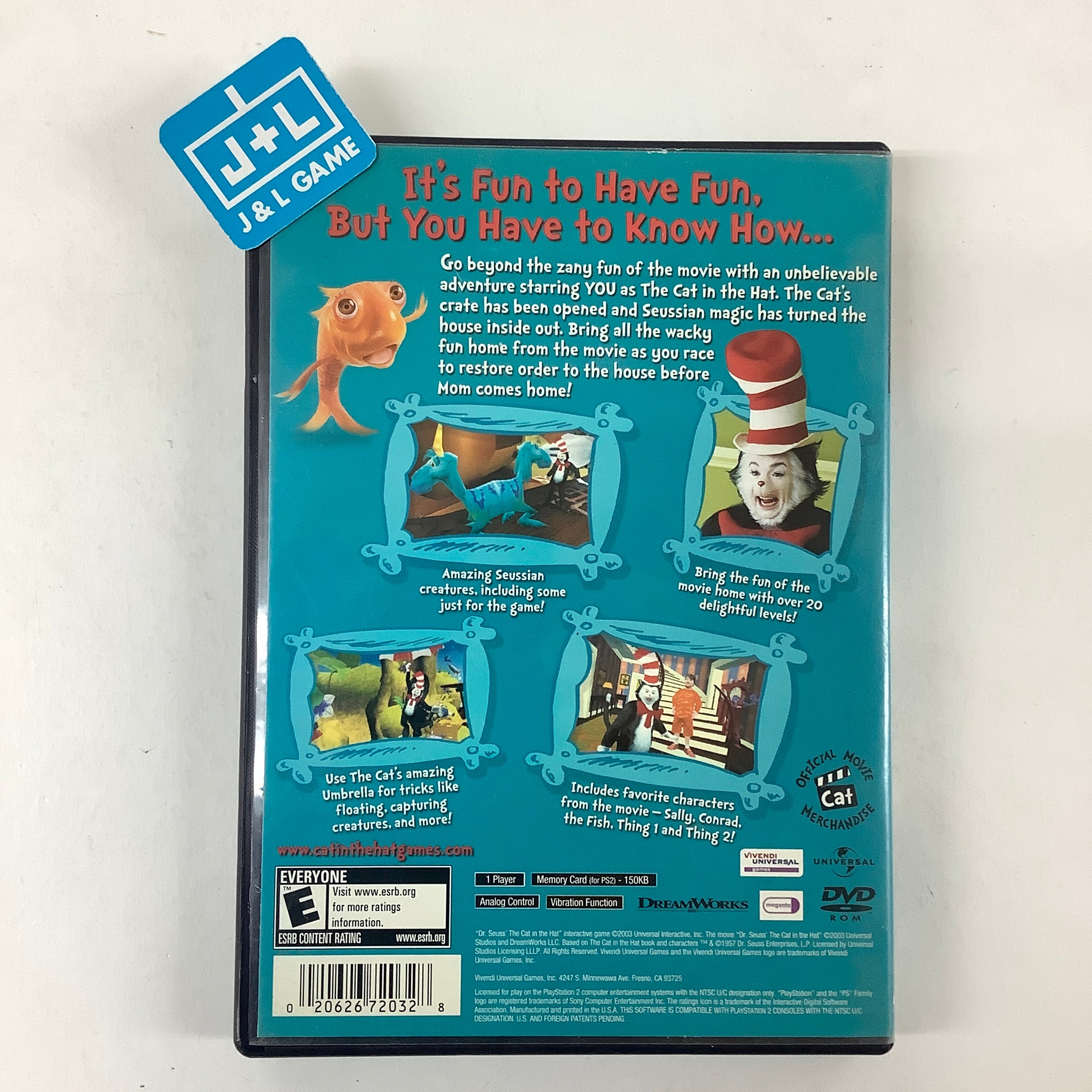 Dr. Seuss' The Cat in the Hat - (PS2) PlayStation 2 [Pre-Owned] Video Games VU Games   