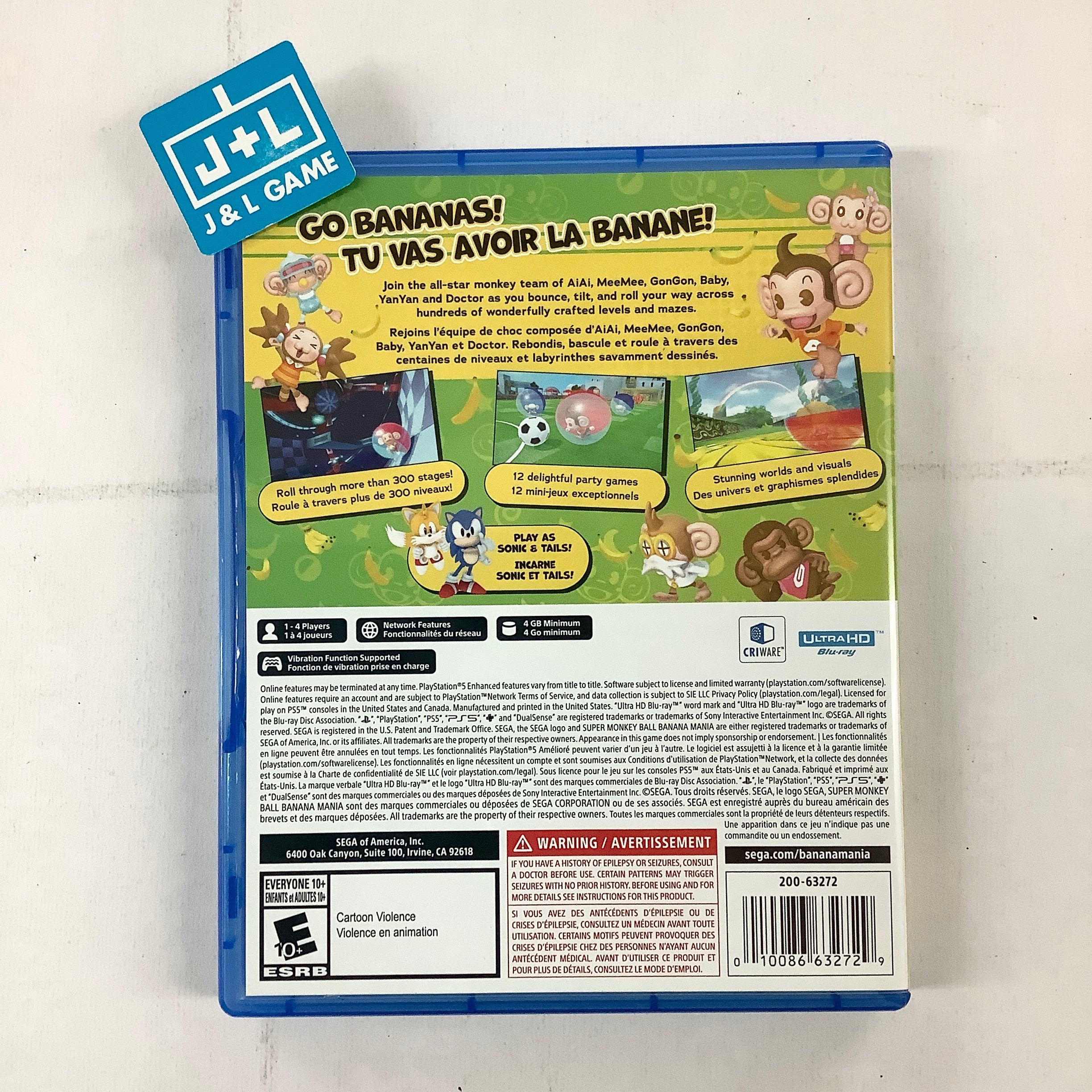 Super Monkey Ball Banana Mania: Anniversary Launch Edition - (PS5) PlayStation 5 [UNBOXING] Video Games SEGA   