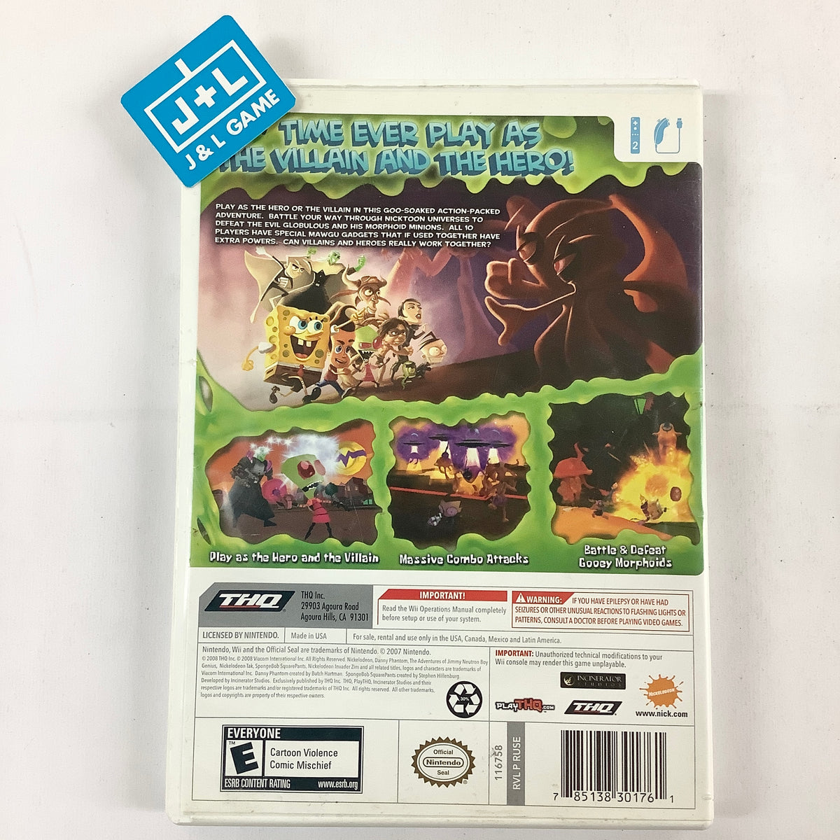 SpongeBob SquarePants featuring Nicktoons: Globs of Doom - Nintendo Wi ...