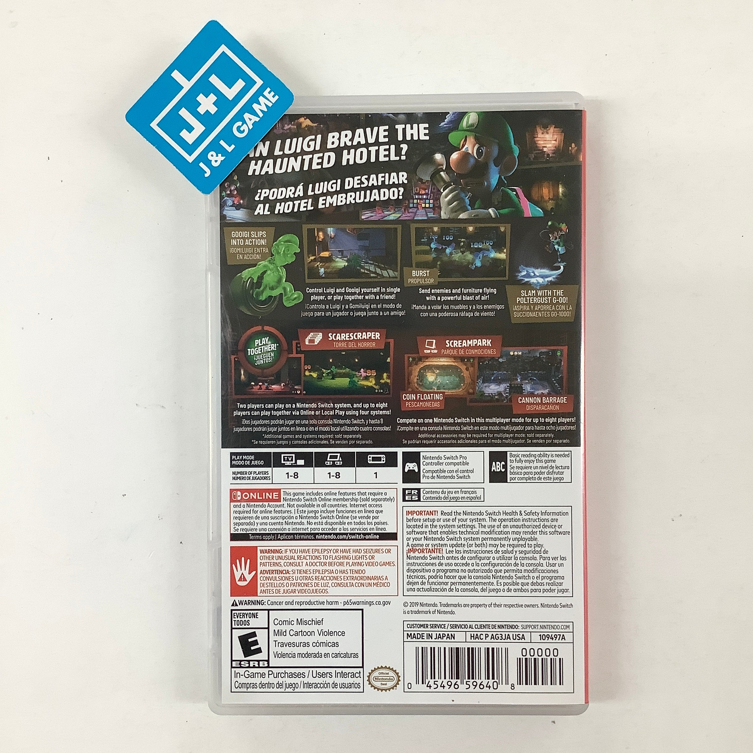Luigi's Mansion 3 - (NSW) Nintendo Switch [Pre-Owned] Video Games Nintendo   