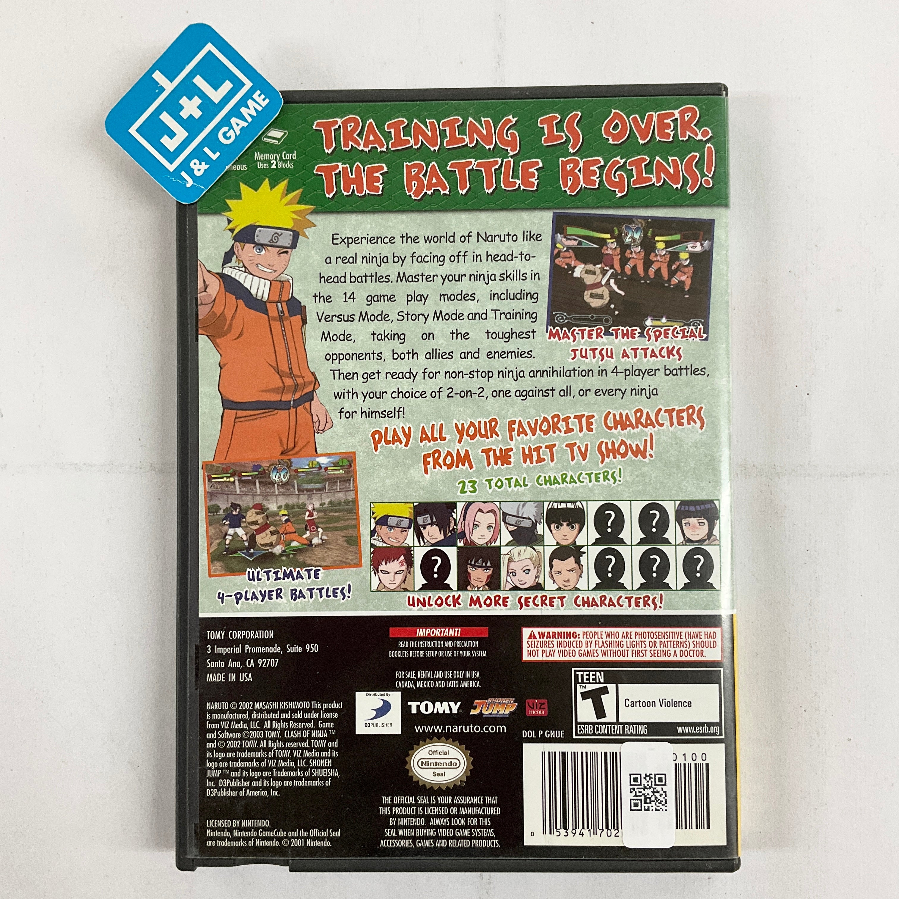 Naruto: Clash of Ninja 2 (Player's Choice) - (GC) GameCube [Pre-Owned] Video Games Tomy Corporation   