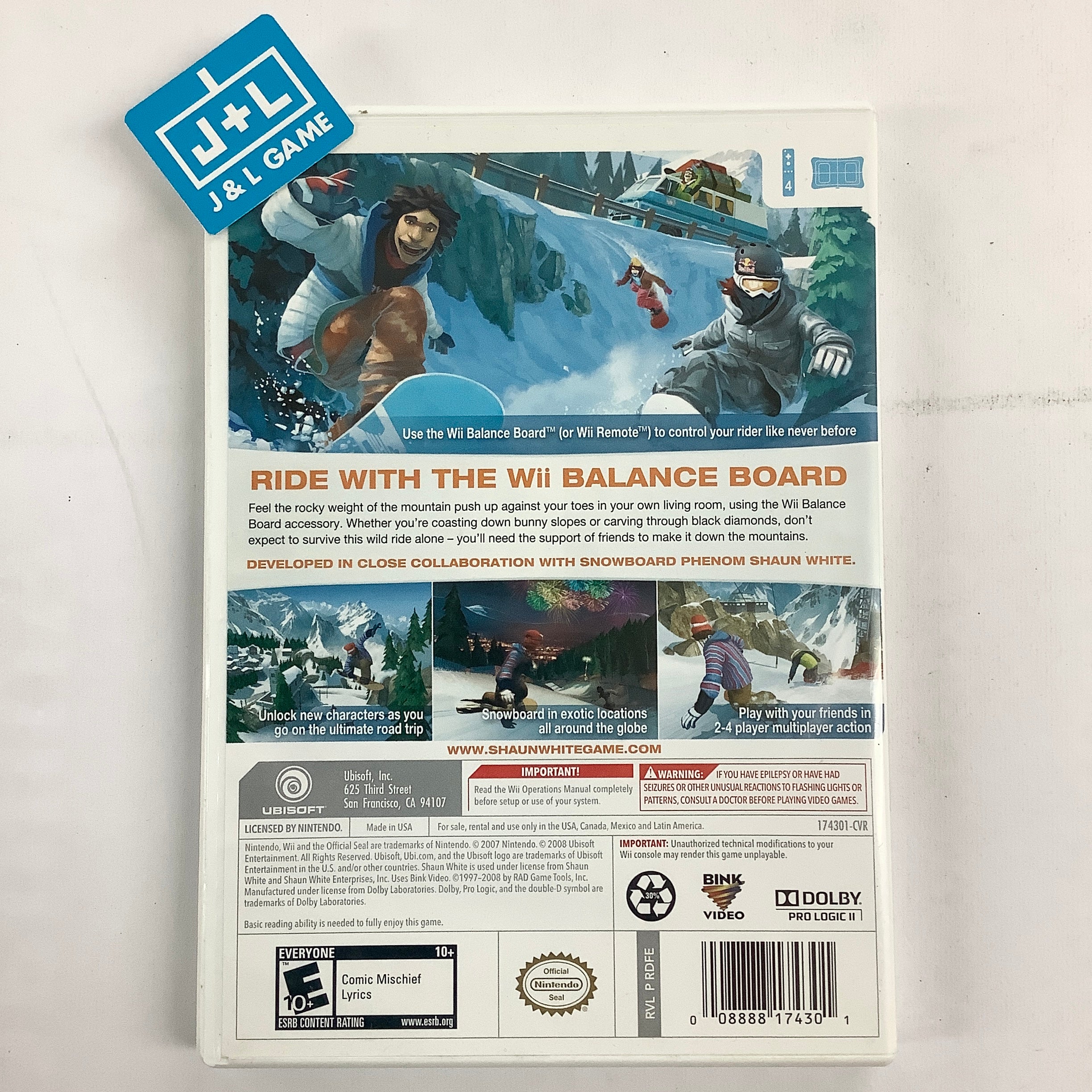 Shaun White Snowboarding: Road Trip - Nintendo Wii [Pre-Owned] Video Games Ubisoft   