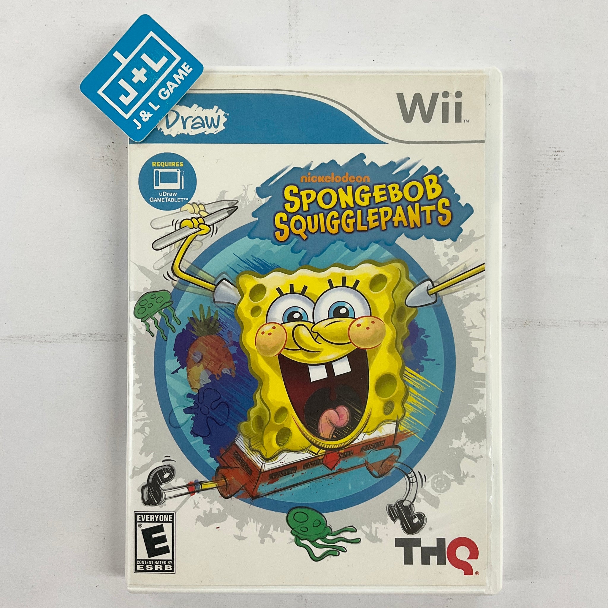 uDraw: SpongeBob Squigglepants - Nintendo Wii [Pre-Owned] Video Games THQ   