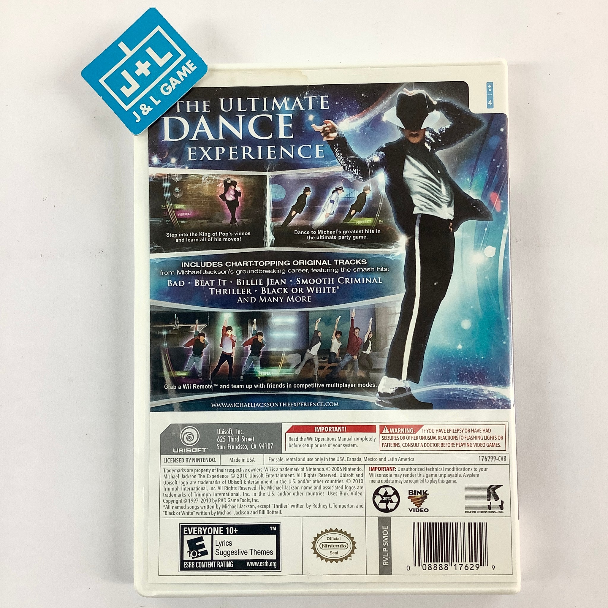 Michael Jackson The Experience Nintendo Wii [PreOwned] J&L Video