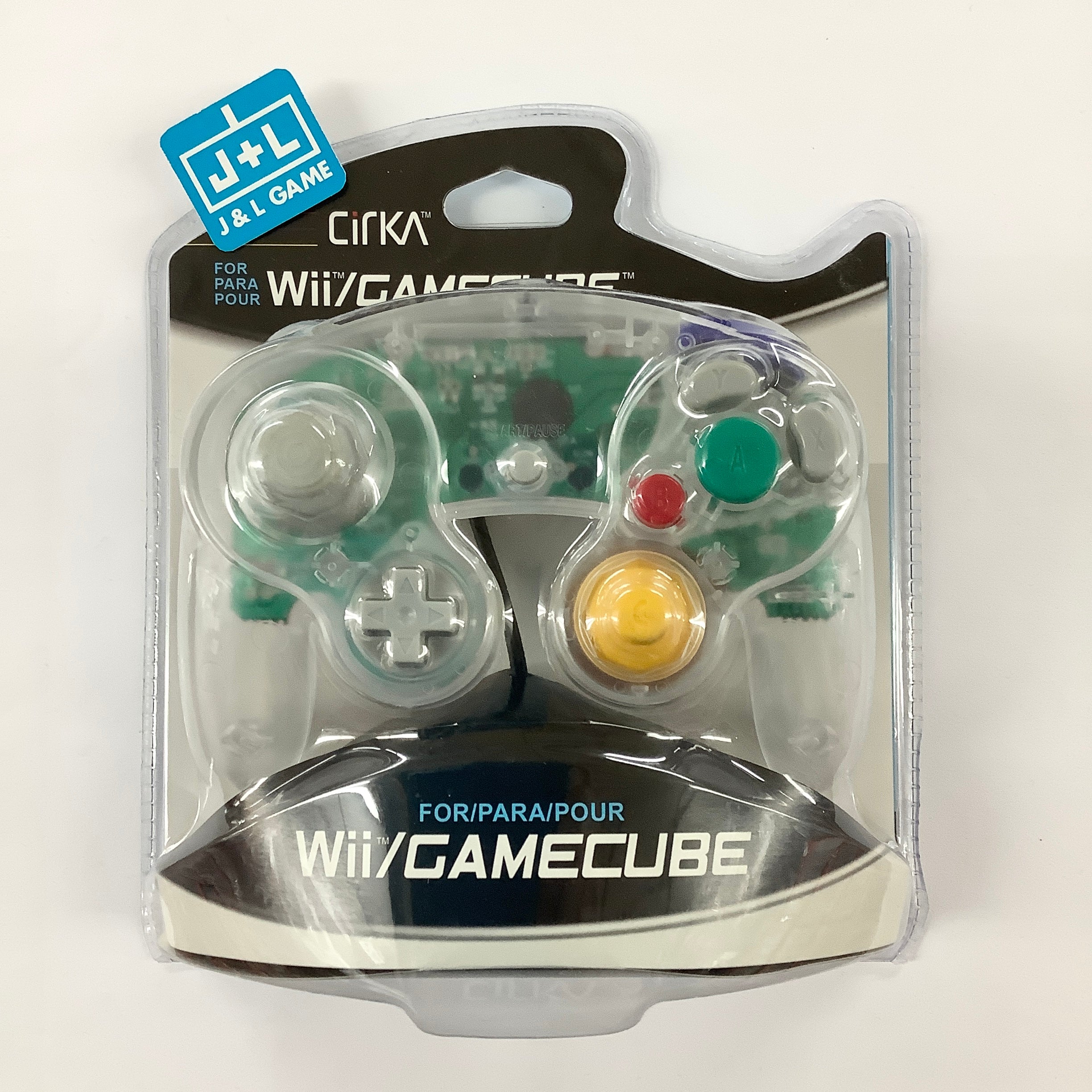 CirKa GameCube/Wii Wired Controller (Clear) - (GC) GameCube Accessories Cirka   