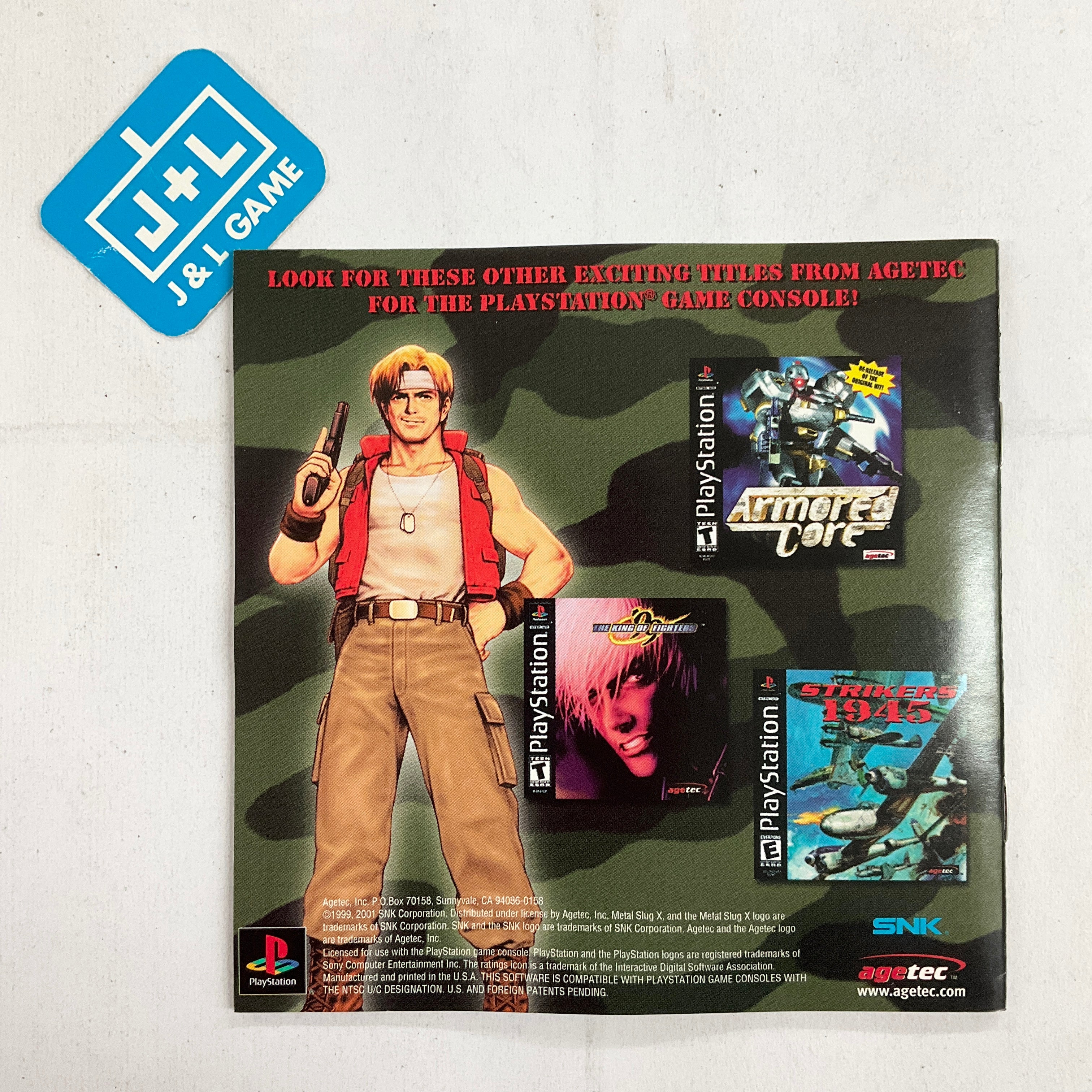 Metal Slug X - (PS1) PlayStation 1 [Pre-Owned] Video Games Agetec   