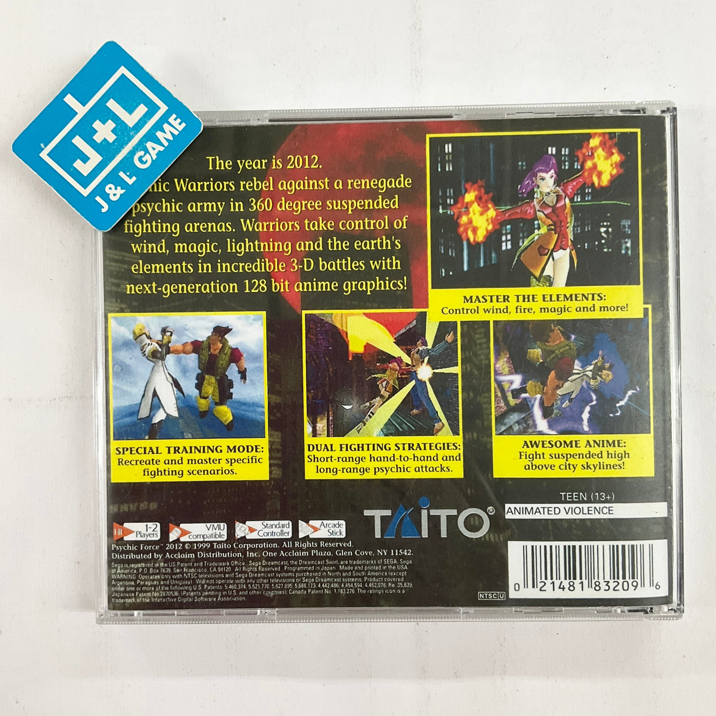 Psychic Force 2012 - (DC) SEGA Dreamcast [Pre-Owned] Video Games Taito Corporation   