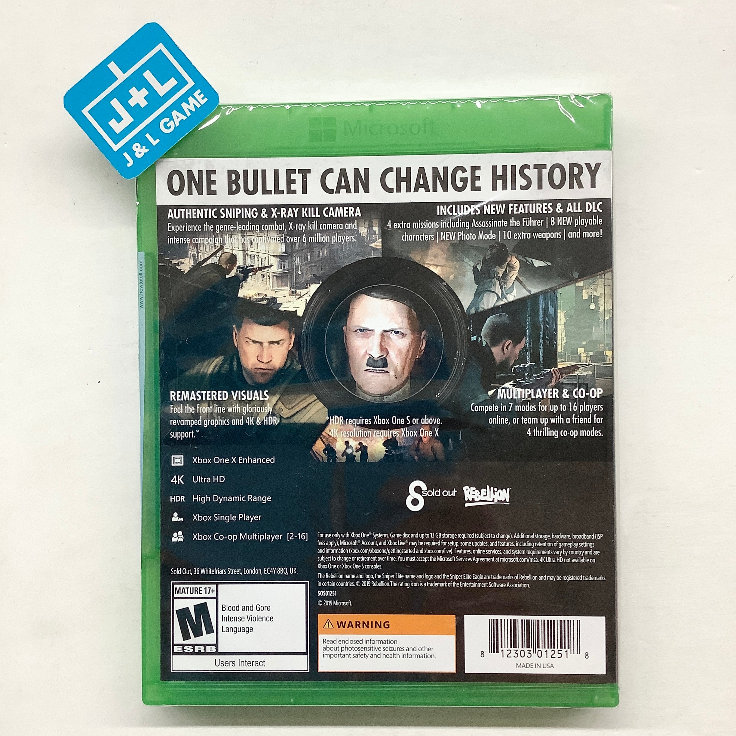 Sniper Elite V2 Remastered - (XB1) Xbox One Video Games Rebellion   