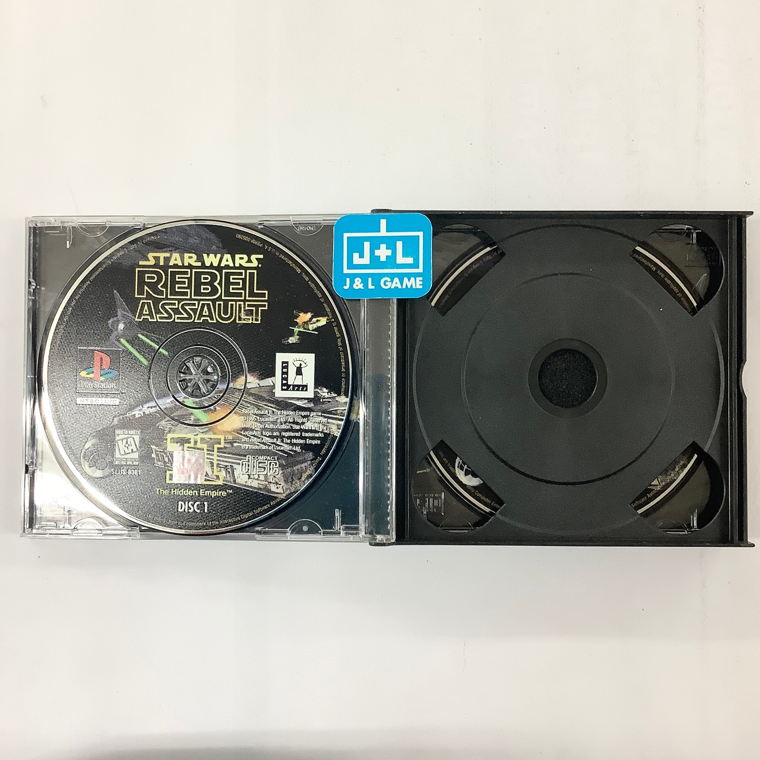 Sony Playstation PS1 - Star Wars Rebel Assault II 2 : The Hidden Empire - PAL Sony Playstation PS1 - Star Wars Rebel Assault II 2 : The Hidden Empire - PAL