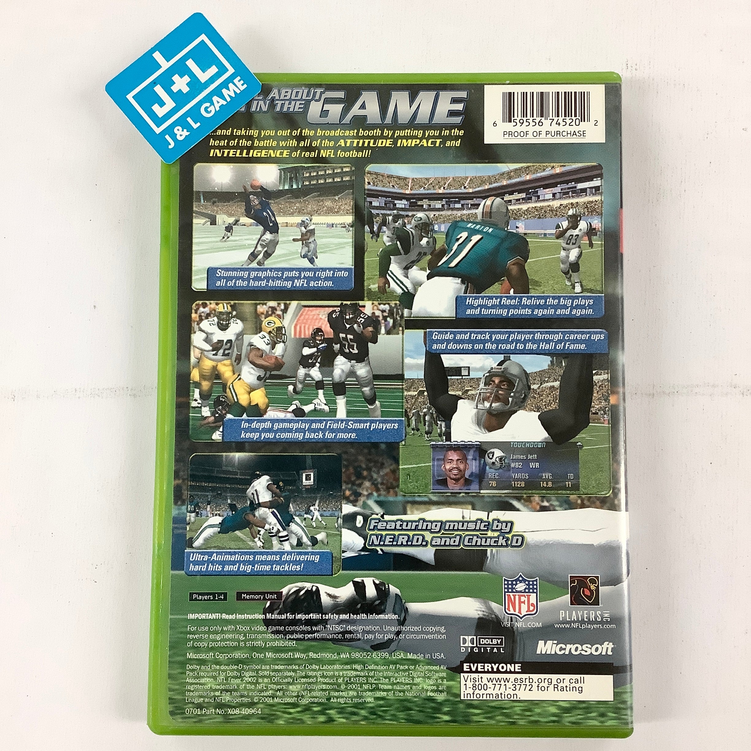 NFL Fever 2002 - (XB) Xbox [Pre-Owned] Video Games Microsoft Game Studios   