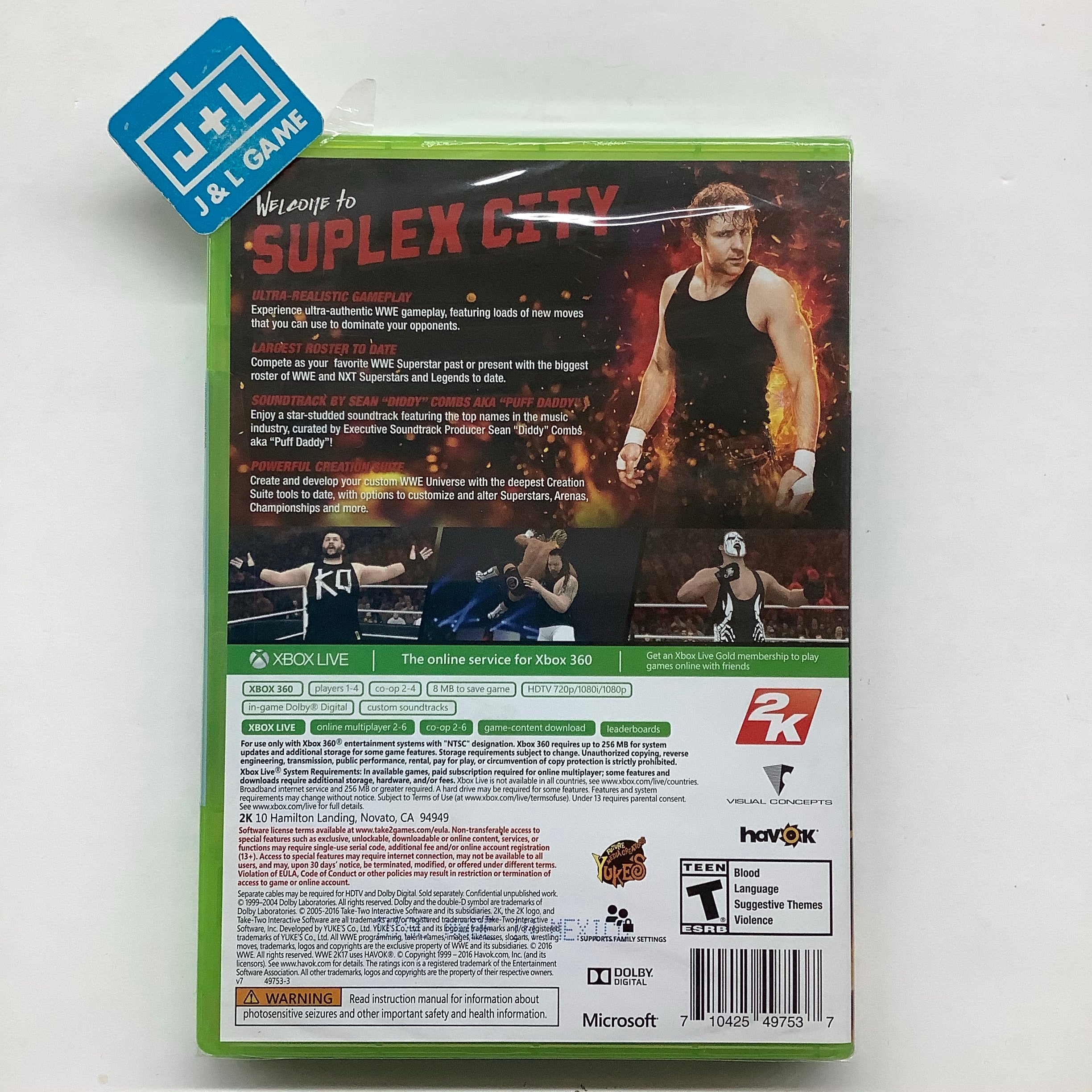 WWE 2K17 - Xbox 360 Video Games 2K Sports   