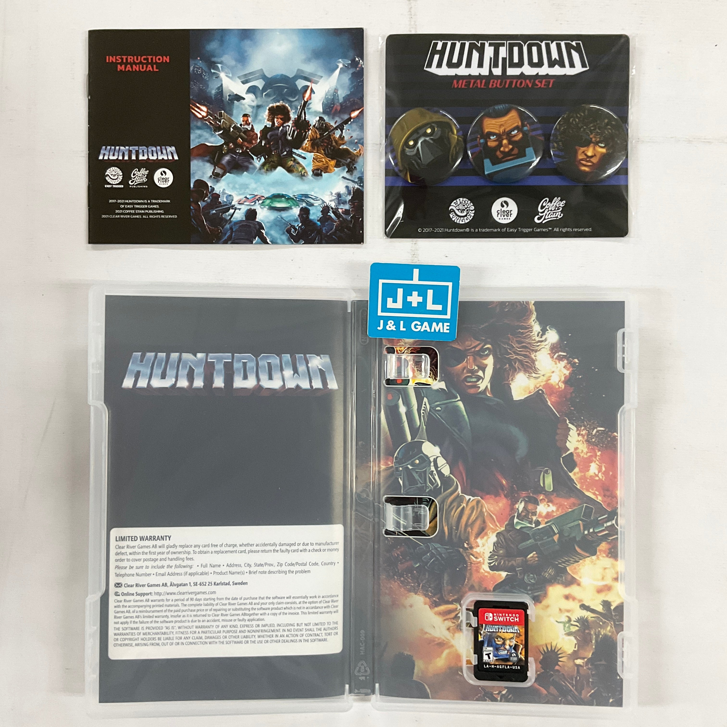 Huntdown - (NSW) Nintendo Switch [UNBOXING] Video Games Crescent Marketing and Distribution   