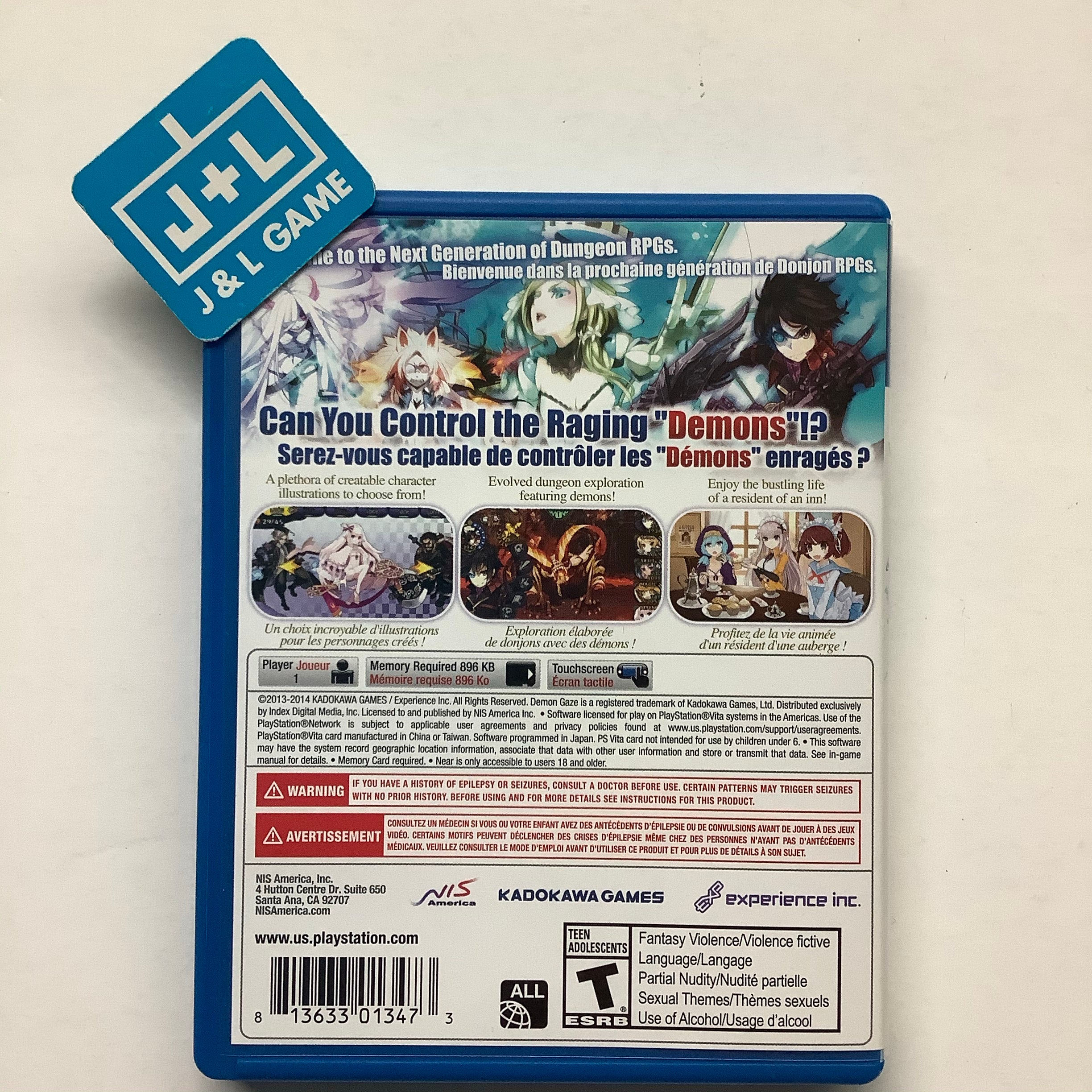 Demon Gaze - (PSV) PlayStation Vita [Pre-Owned] Video Games NIS America   