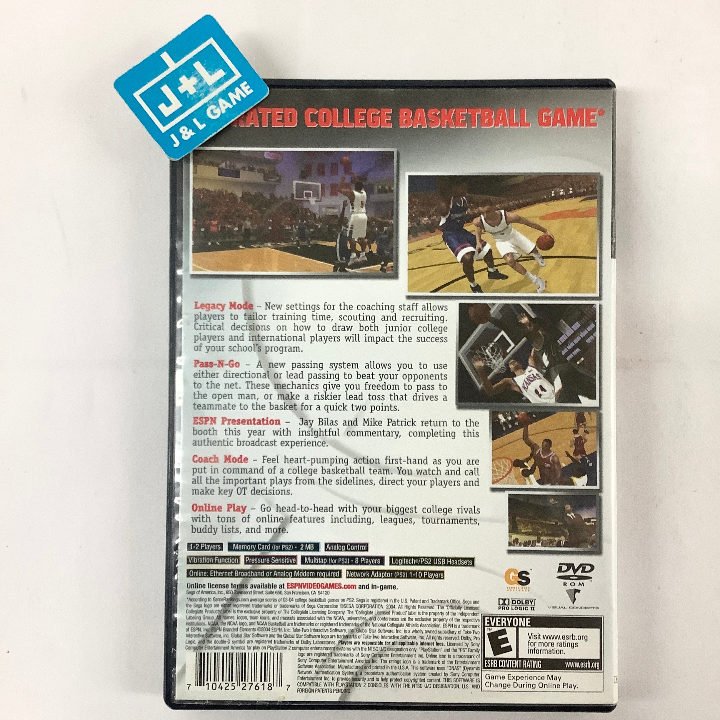 ESPN College Hoops 2K5 - (PS2) PlayStation 2 [Pre-Owned] Video Games Sega   