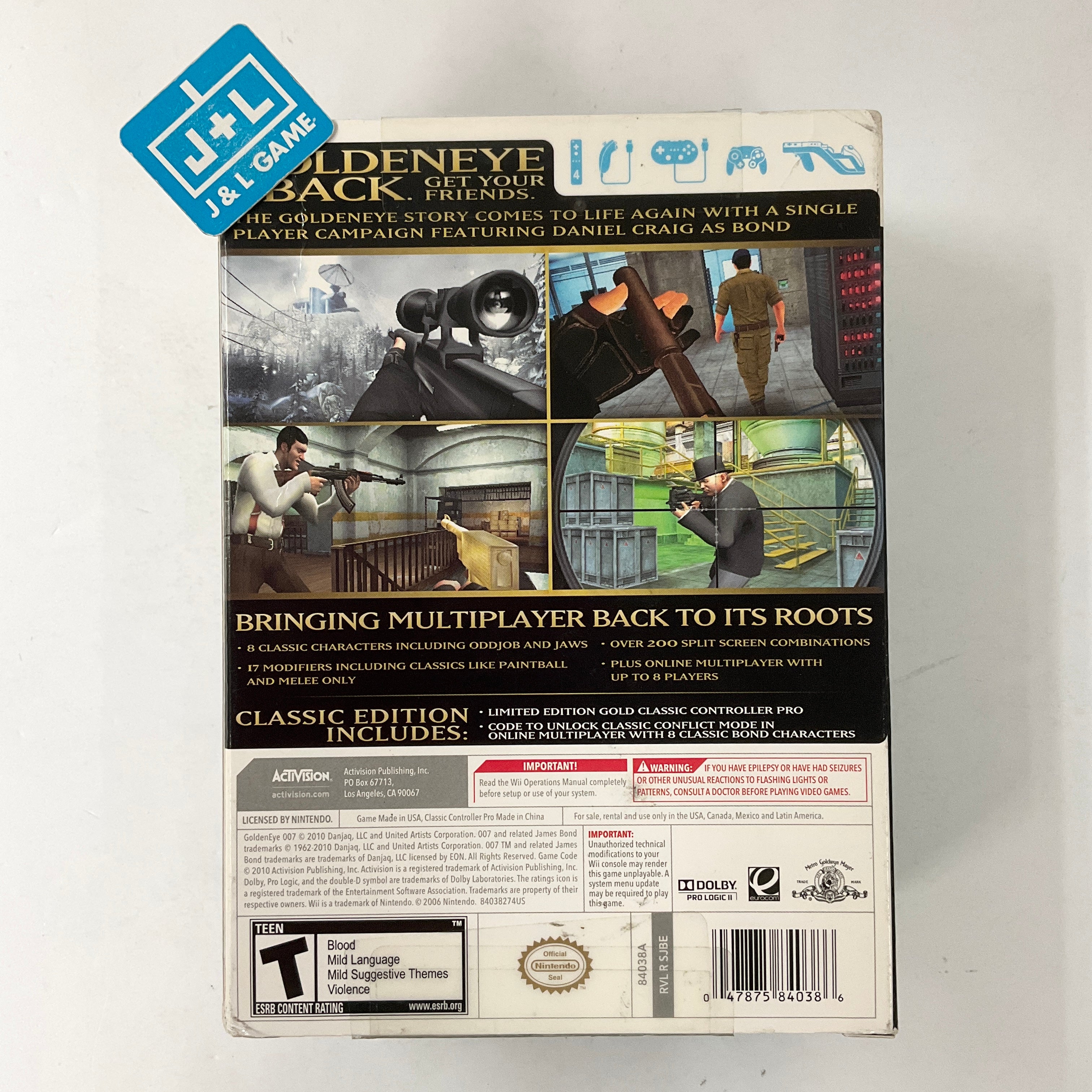 GoldenEye 007 Classic Edition Hardware Bundle with Gold Wii