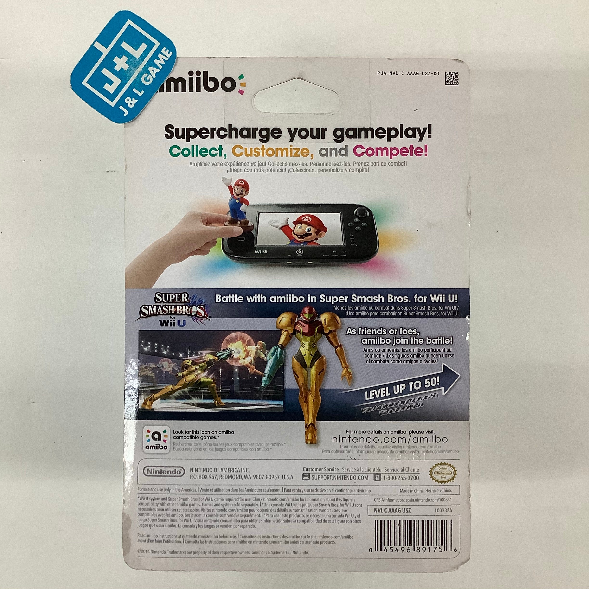 Samus (Super Smash Bros. series) - Nintendo WiiU Amiibo Amiibo Nintendo   