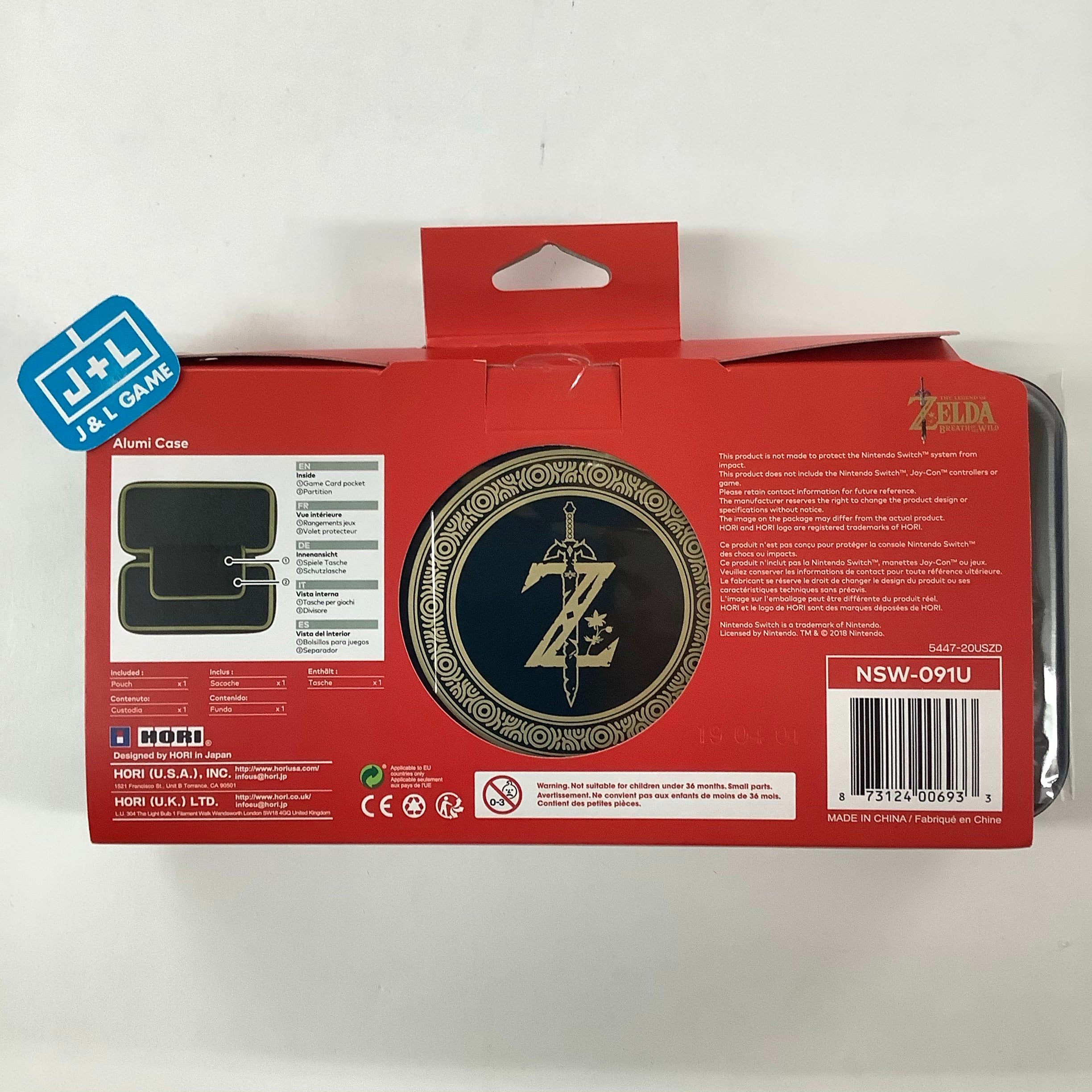 HORI Alumi Case (The Legend of Zelda: Breath of the Wild) - (NSW) Nintendo Switch Accessories HORI   