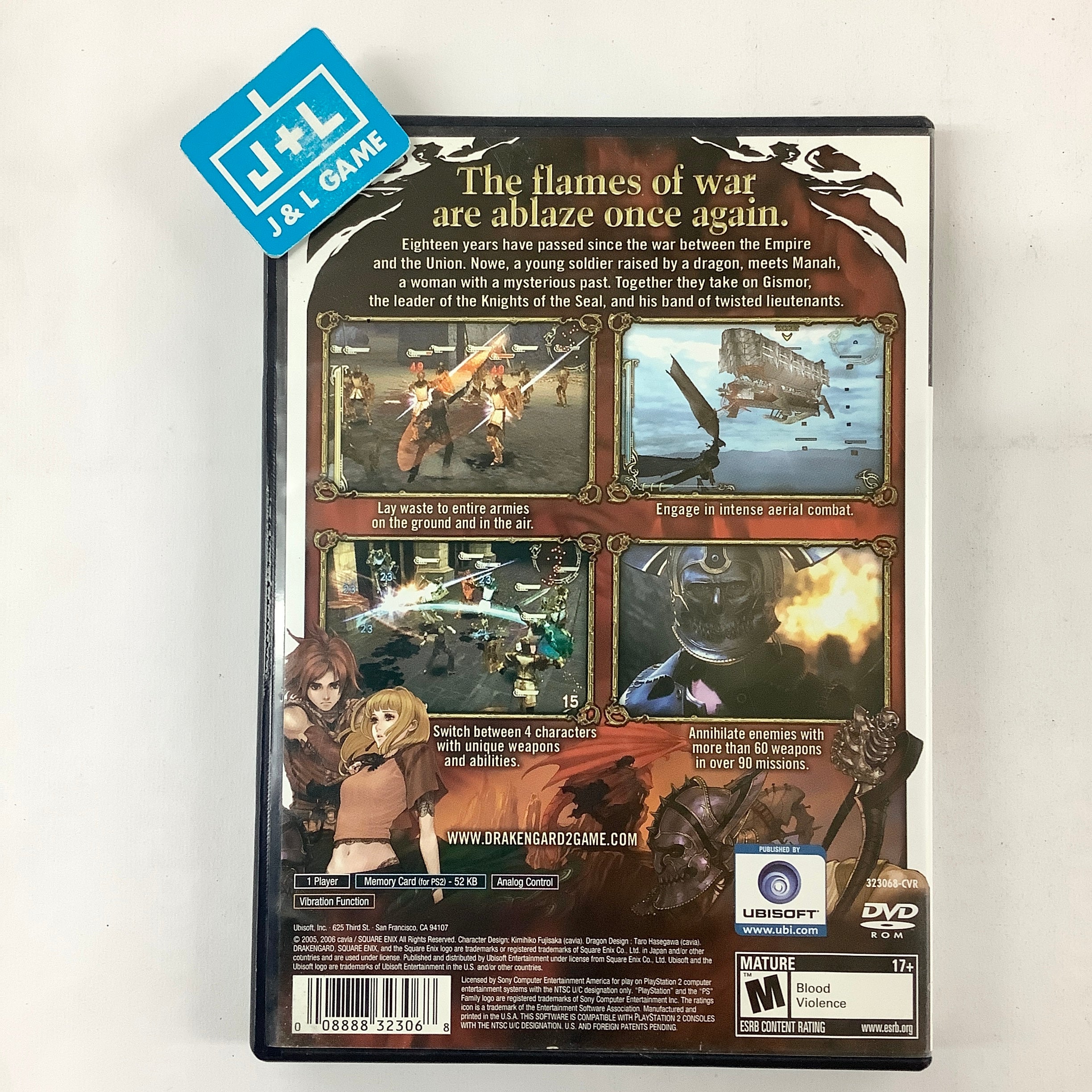 Drakengard 2 - (PS2) PlayStation 2 [Pre-Owned] Video Games Square Enix   