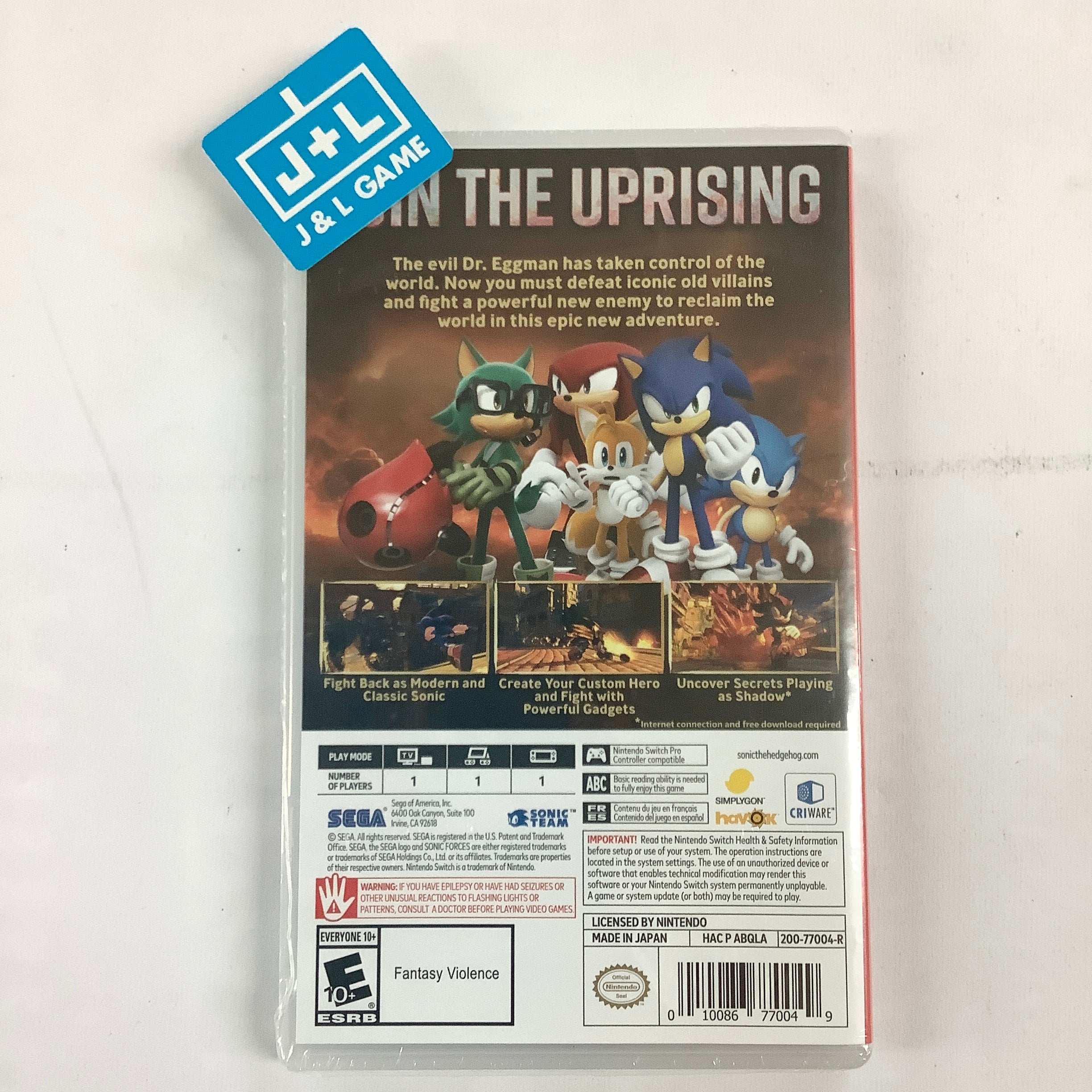 Sonic Forces - (NSW) Nintendo Switch Video Games SEGA   