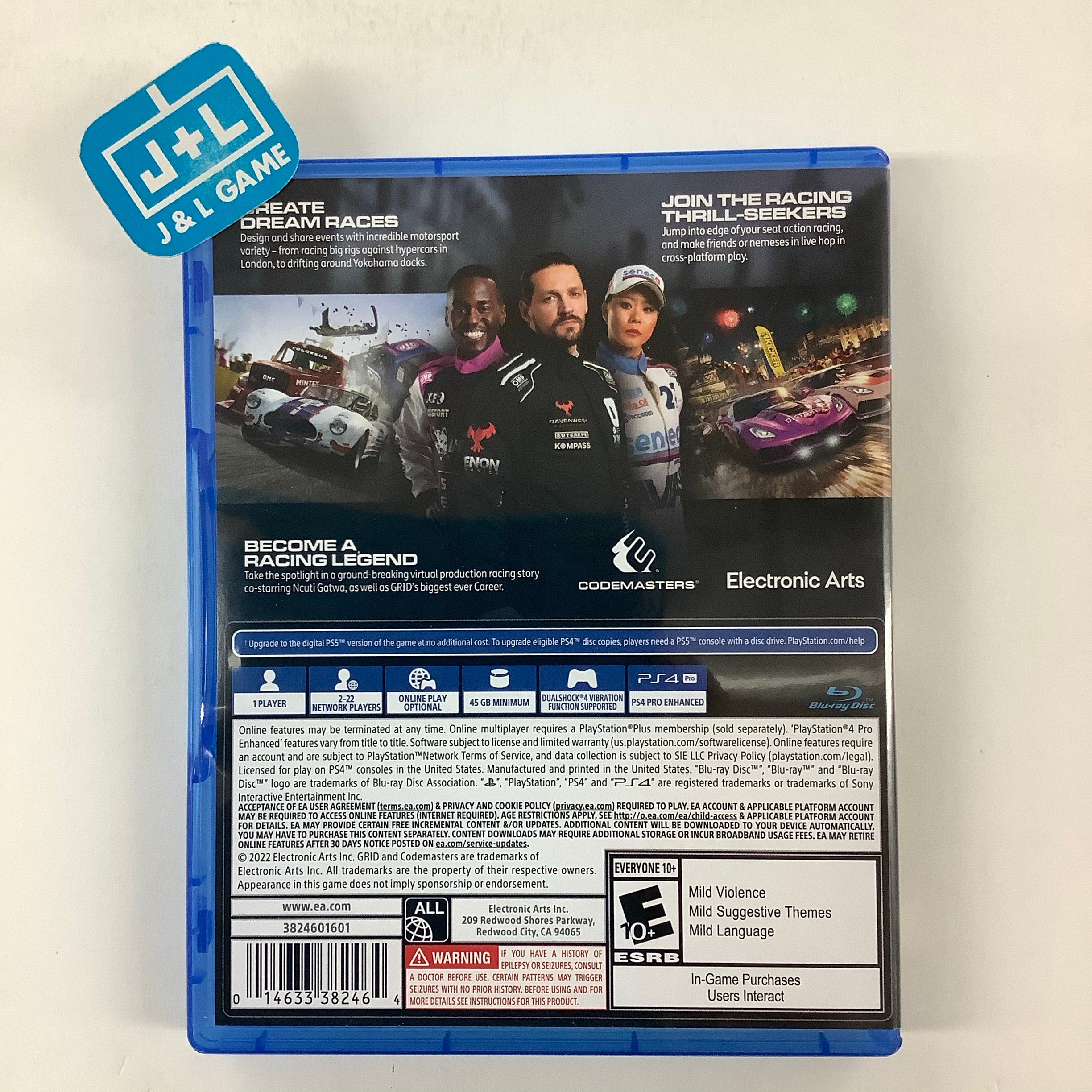 Grid Legends - (PS4) PlayStation 4 [UNBOXING] Video Games Electronic Arts   