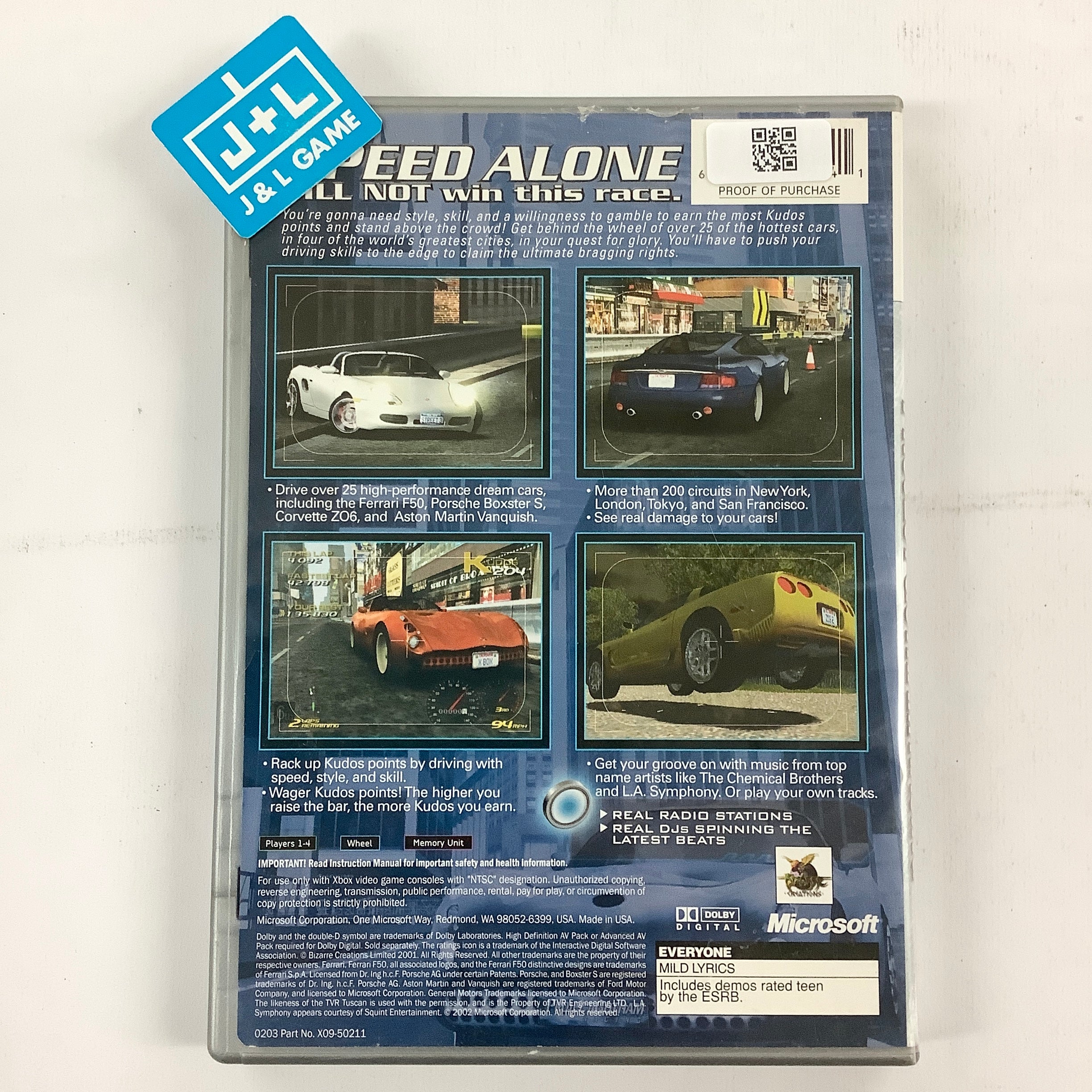 Project Gotham Racing (Platinum Hits) - (XB) Xbox [Pre-Owned] Video Games Microsoft Game Studios   