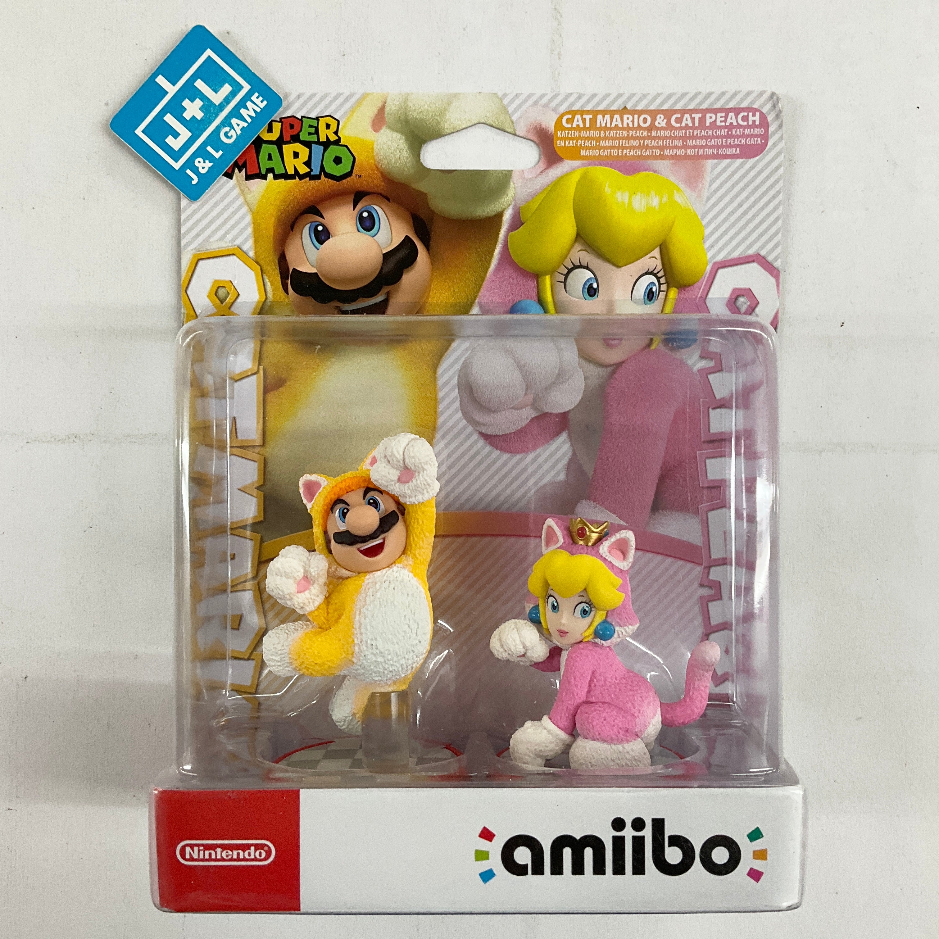 Cat Mario / Cat Peach 2-Pack (Super Mario Series) - Nintendo Switch Amiibo (European Import) Amiibo Nintendo   