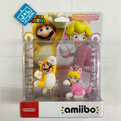 Cat Mario / Cat Peach 2-Pack (Super Mario Series) - Nintendo Switch Amiibo (European Import) Amiibo Nintendo Wii U, Nintendo 3DS, Nintendo Switch   