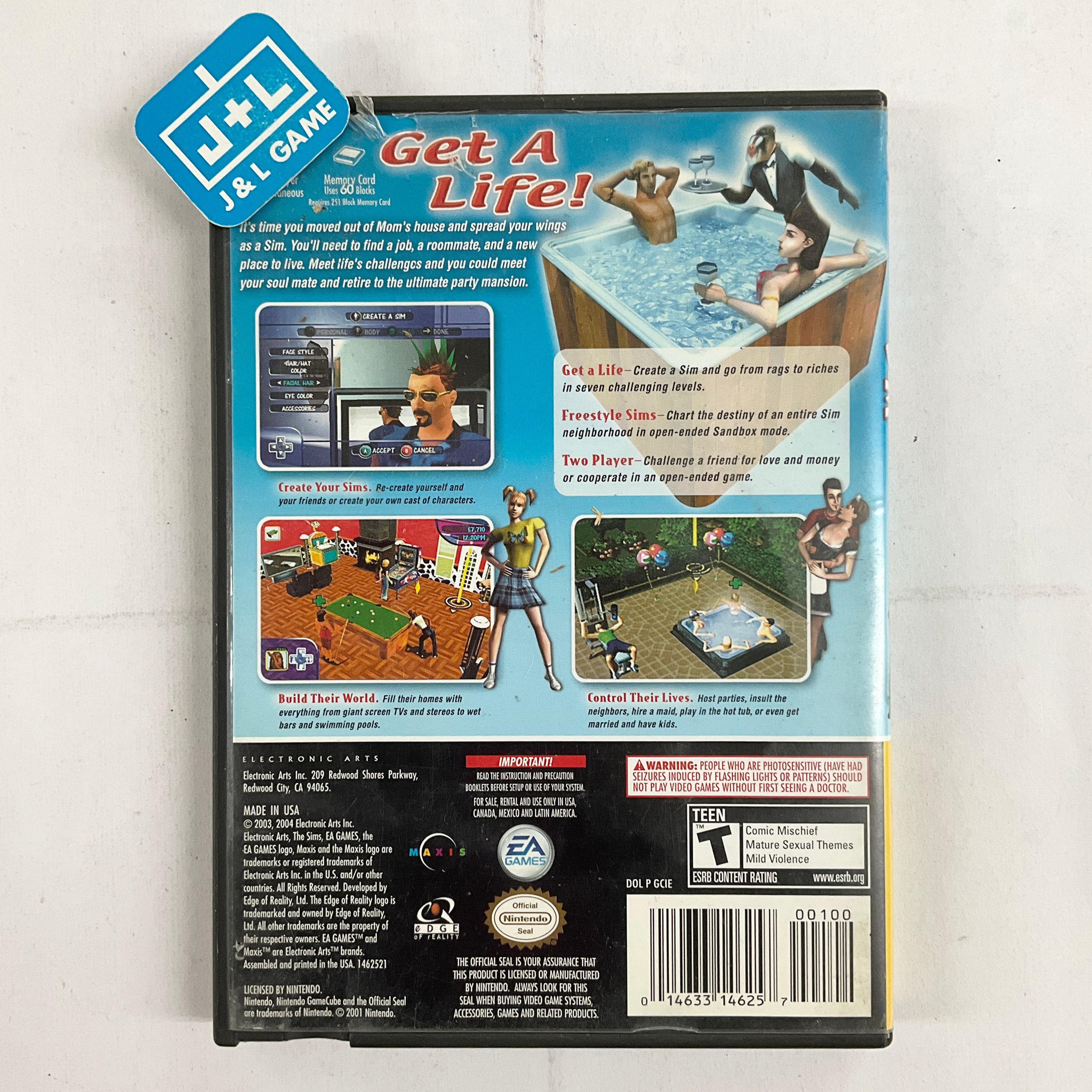 The Sims (Player's Choice) - (GC) GameCube [Pre-Owned] Video Games EA Games   