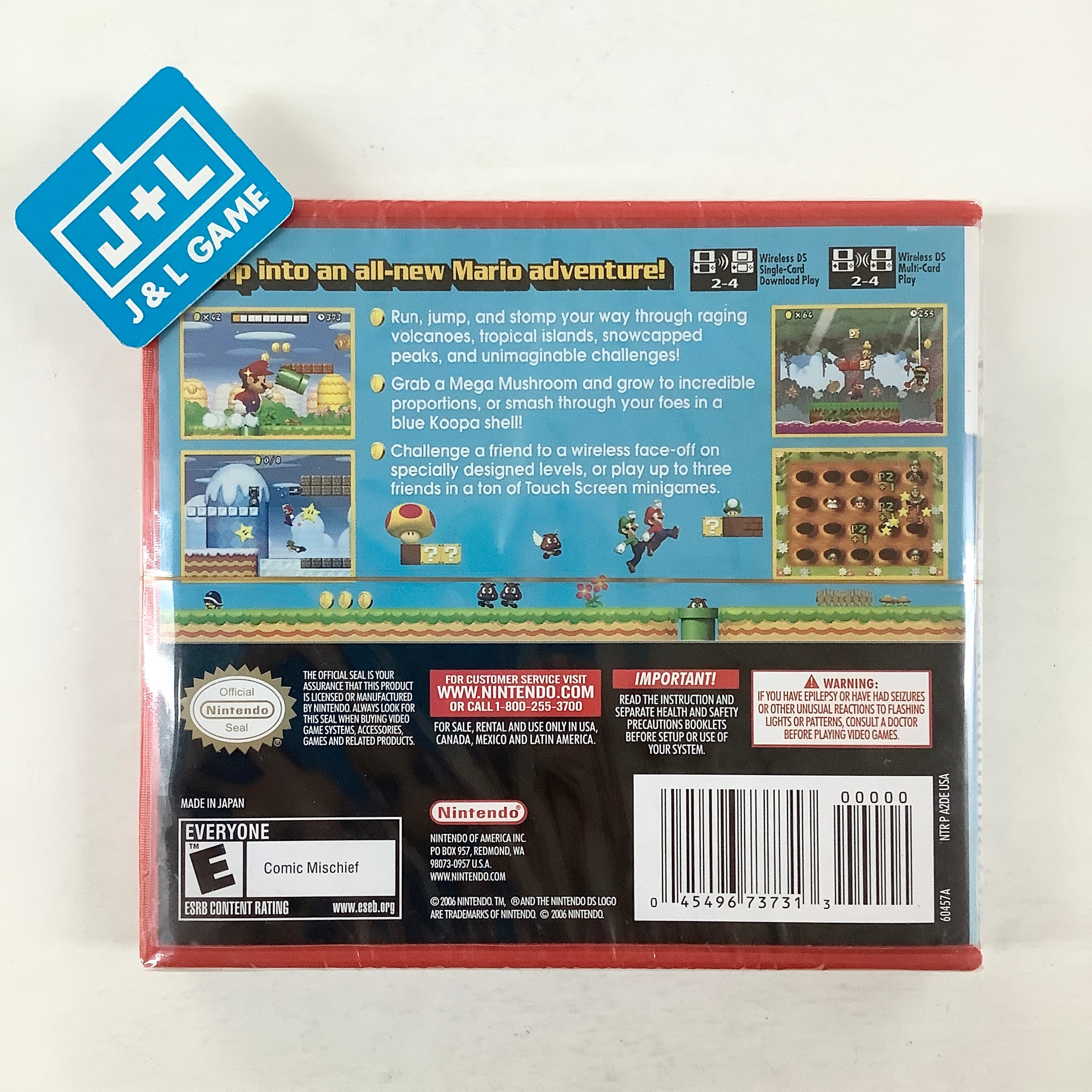 New Super Mario Bros. (Red Case) - (NDS) Nintendo DS Video Games Nintendo   