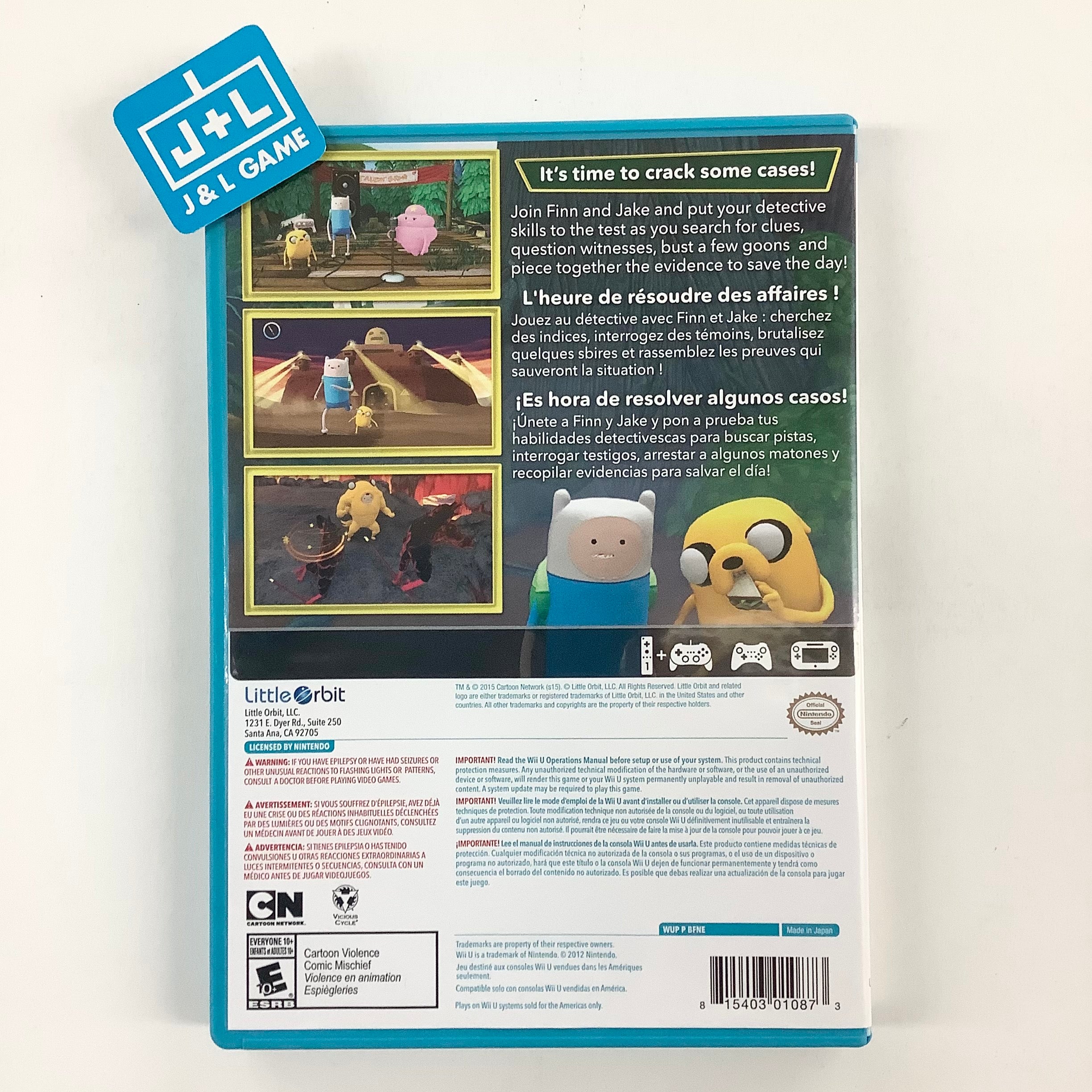 Adventure Time: Finn and Jake Investigations - Nintendo Wii U [Pre-Owned] Video Games Little Orbit   