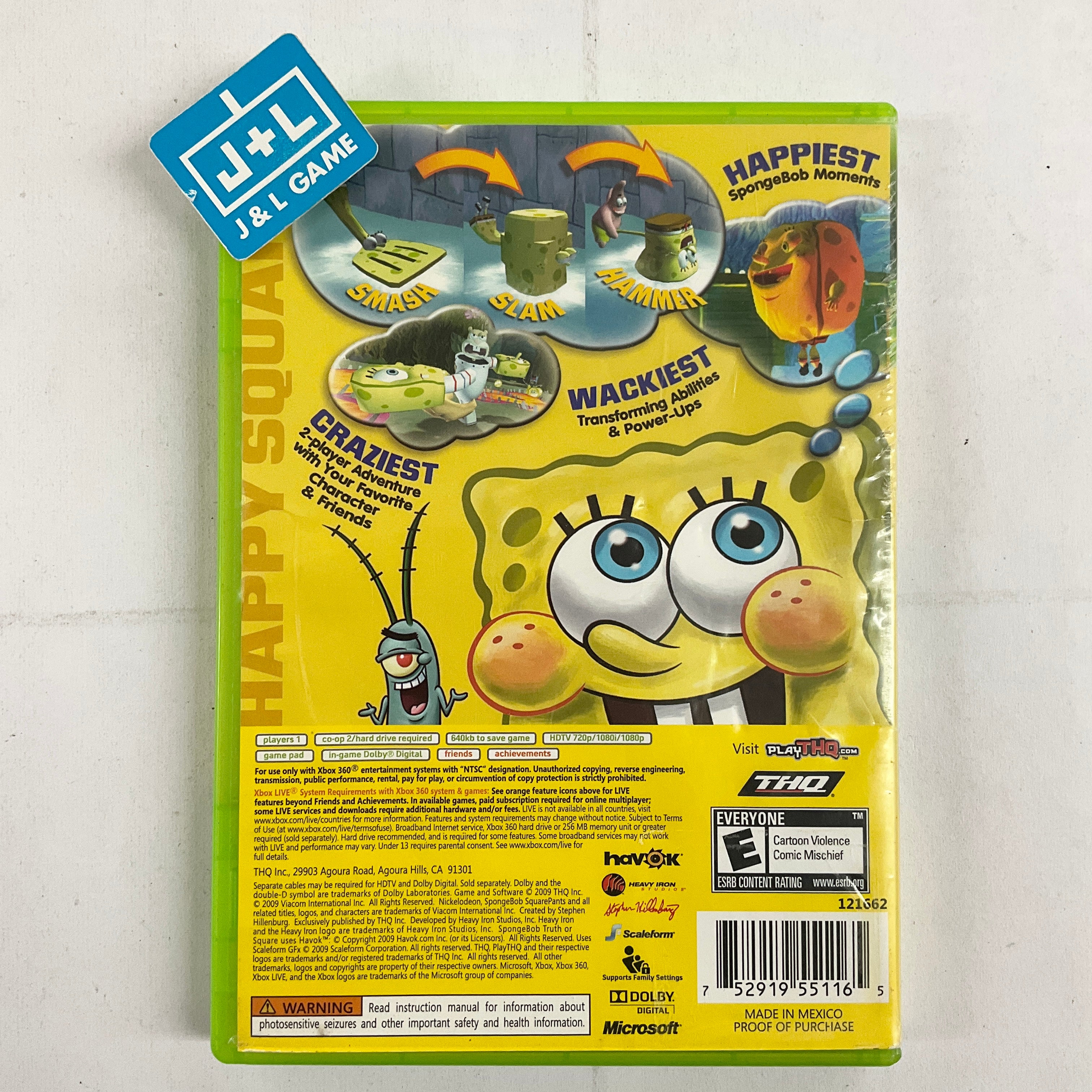 Spongebob's Truth or Square - Xbox 360 [Pre-Owned] Video Games THQ   