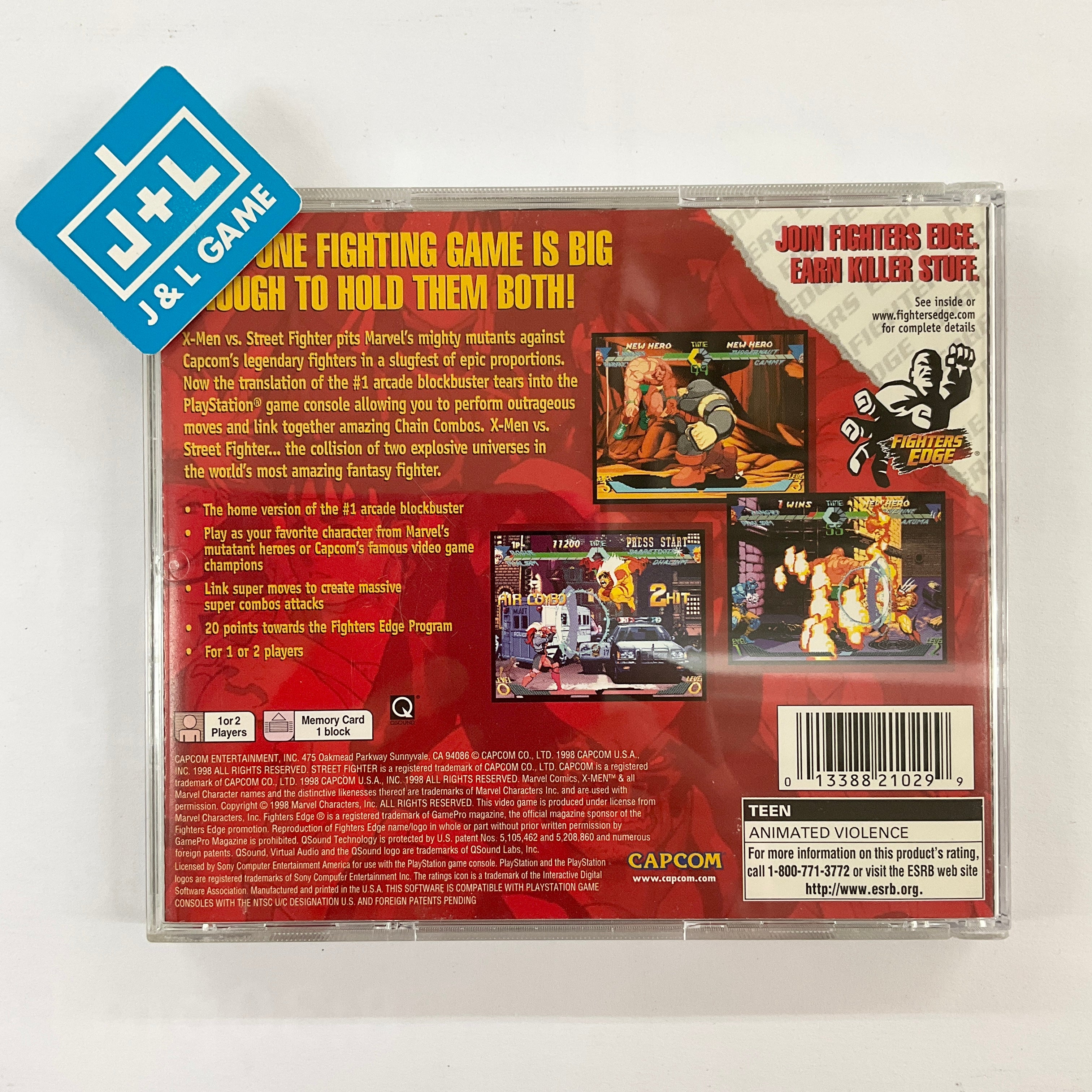 Marvel Comics X-Men vs. Street Fighter - (PS1) PlayStation 1 [Pre-Owned] Video Games Capcom   