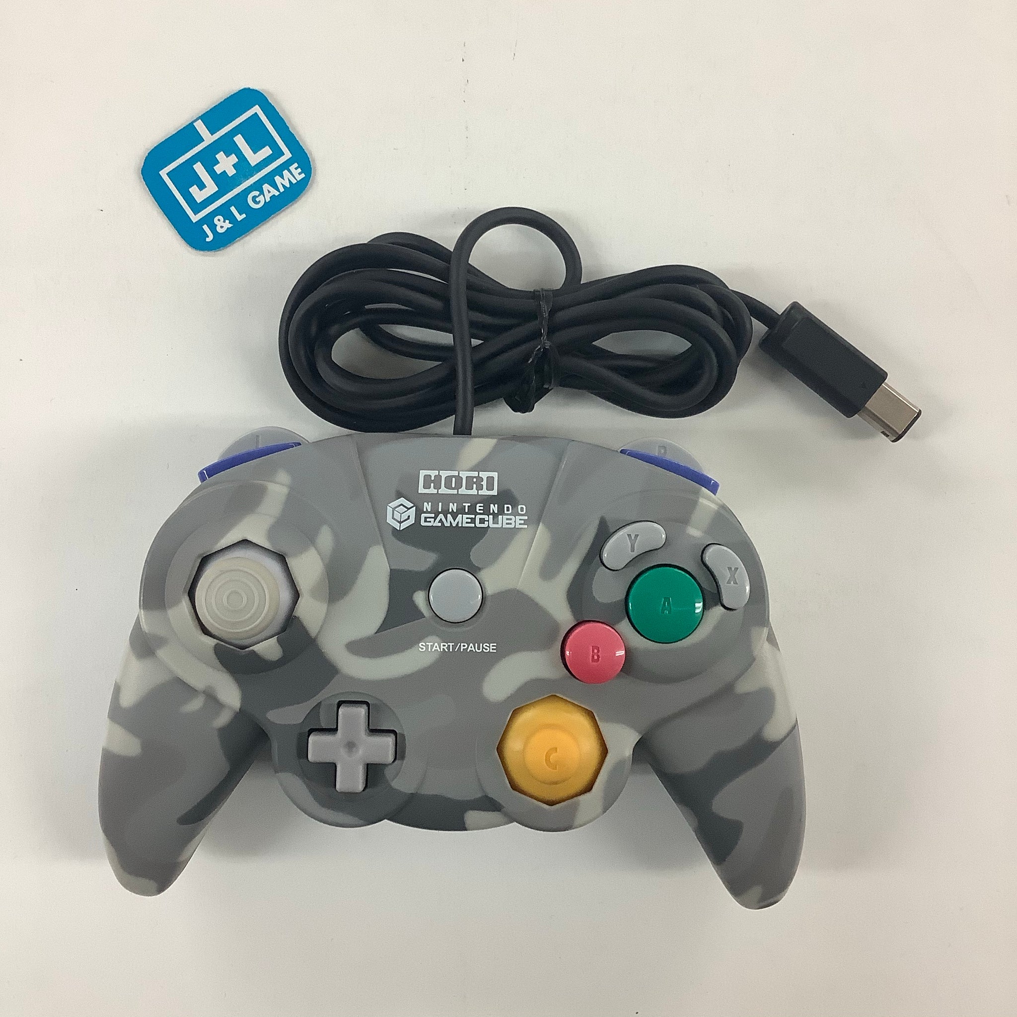 HORI GameCube Controller (White Camouflage) - (GC) Nintendo GameCube [Pre-Owned] Accessories Nintendo   