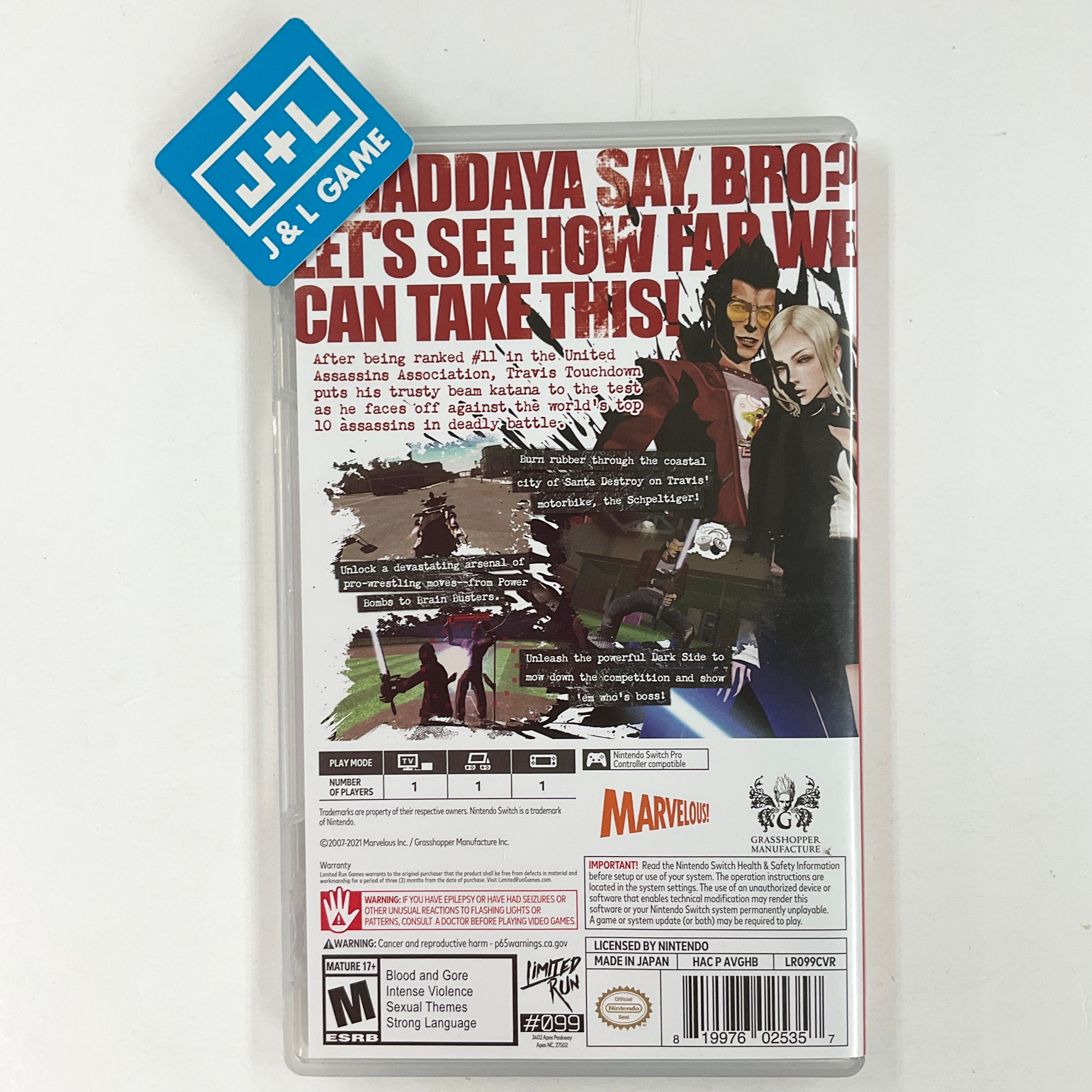 No More Heroes (Limited Run #099) - (NSW) Nintendo Switch [Pre-Owned] Video Games Limited Run Games   
