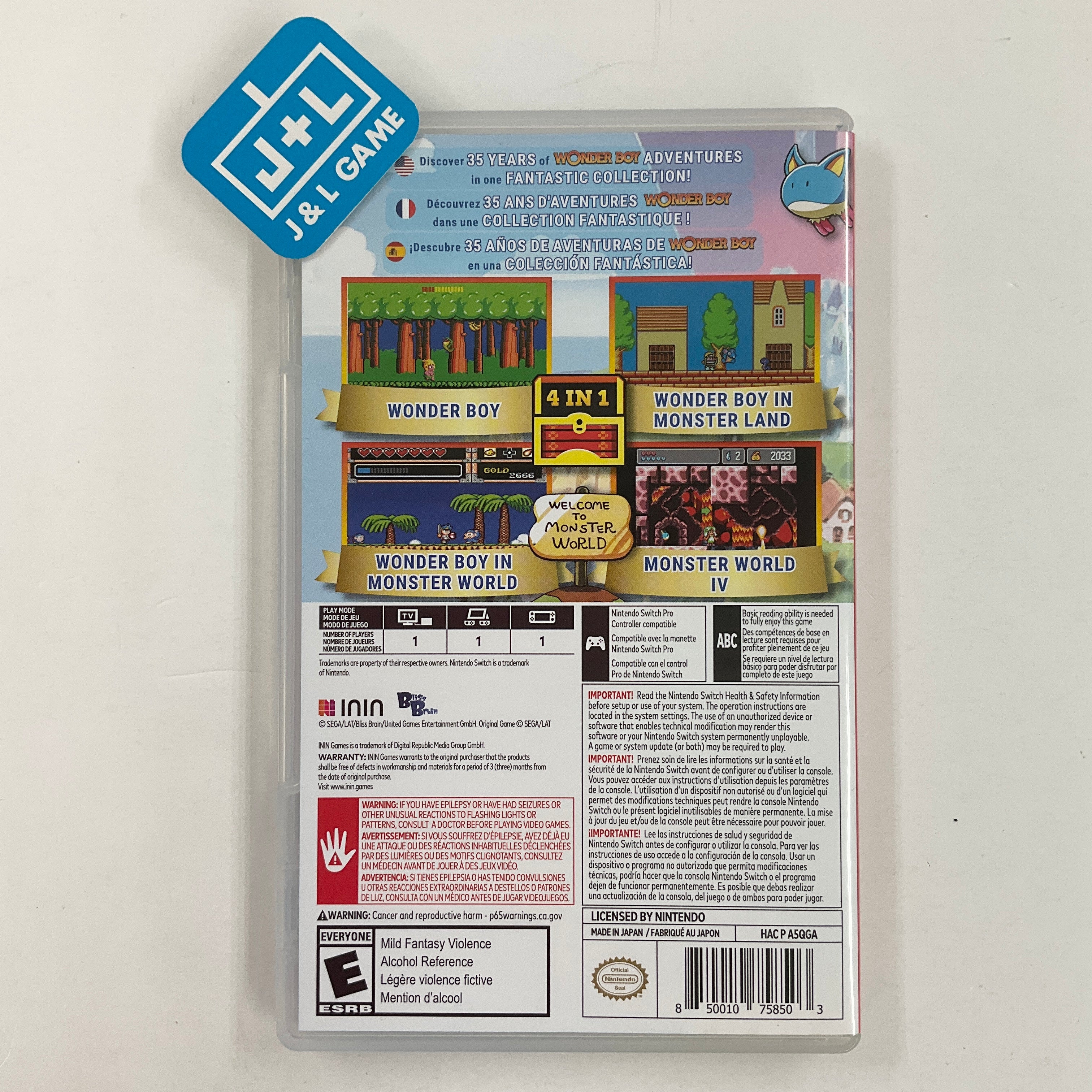 Wonder Boy Collection - (NSW) Nintendo Switch [UNBOXING] Video Games ININ   