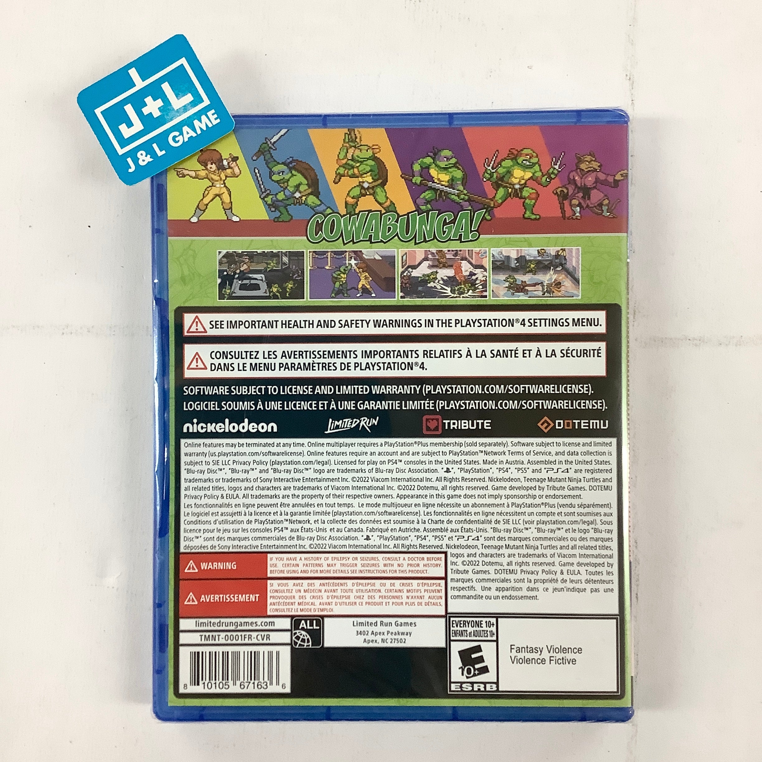 Teenage Mutant Ninja Turtles: Shredder's Revenge - (PS4) PlayStation 4 Video Games Limited Run Games   