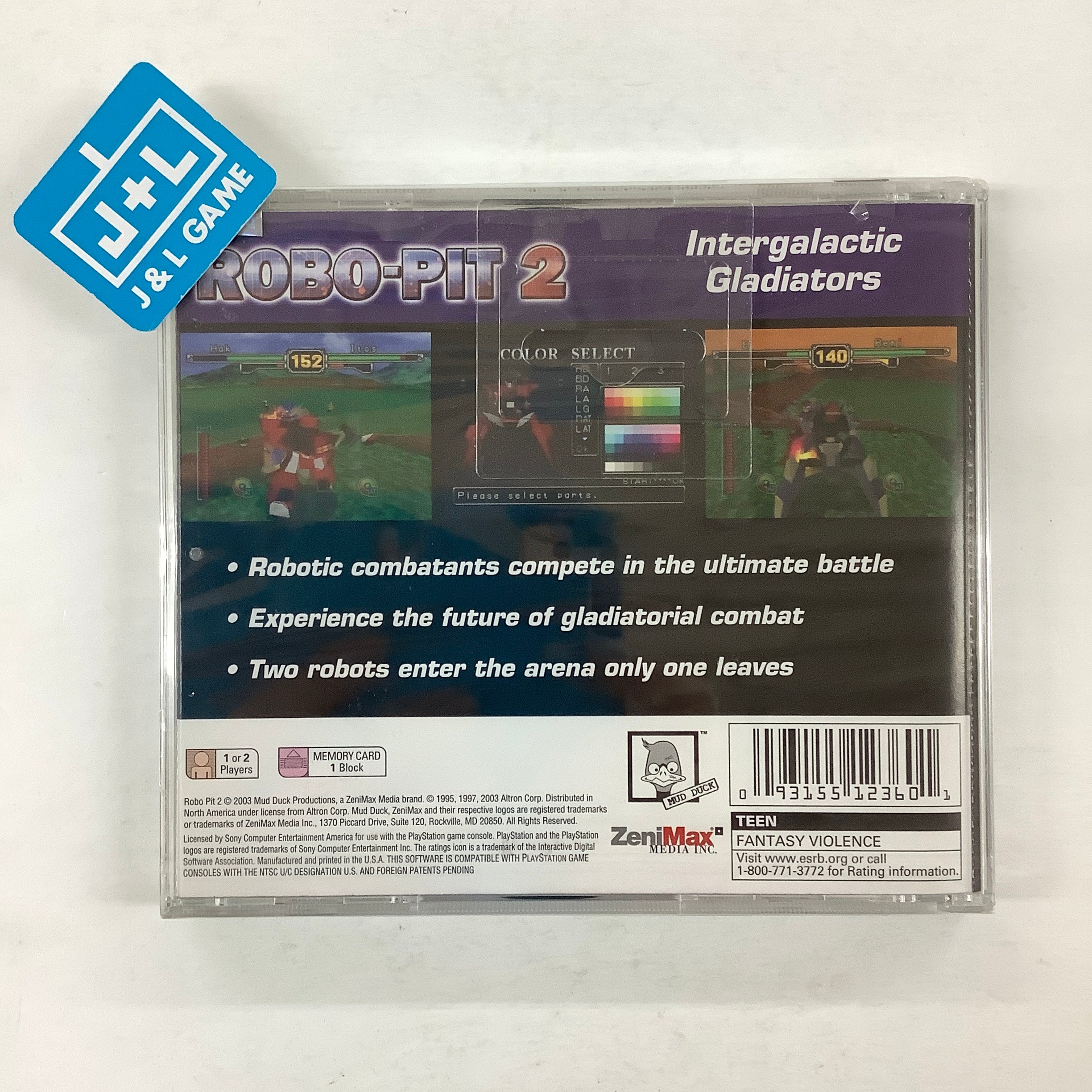 Robo-Pit 2 - (PS1) PlayStation 1 Video Games Mud Duck Productions   