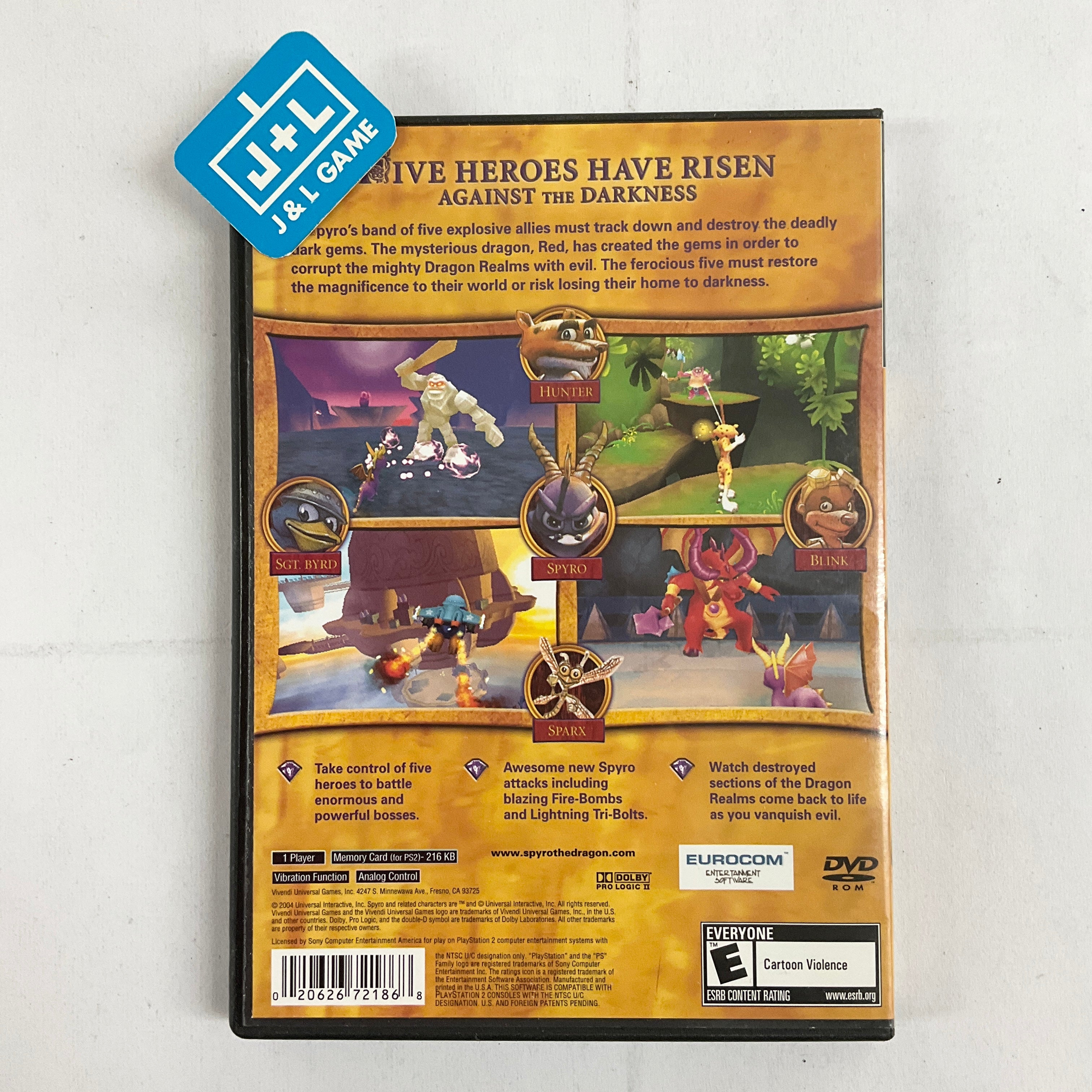 Spyro: A Hero's Tail - (PS2) PlayStation 2 [Pre-Owned] Video Games VU Games   