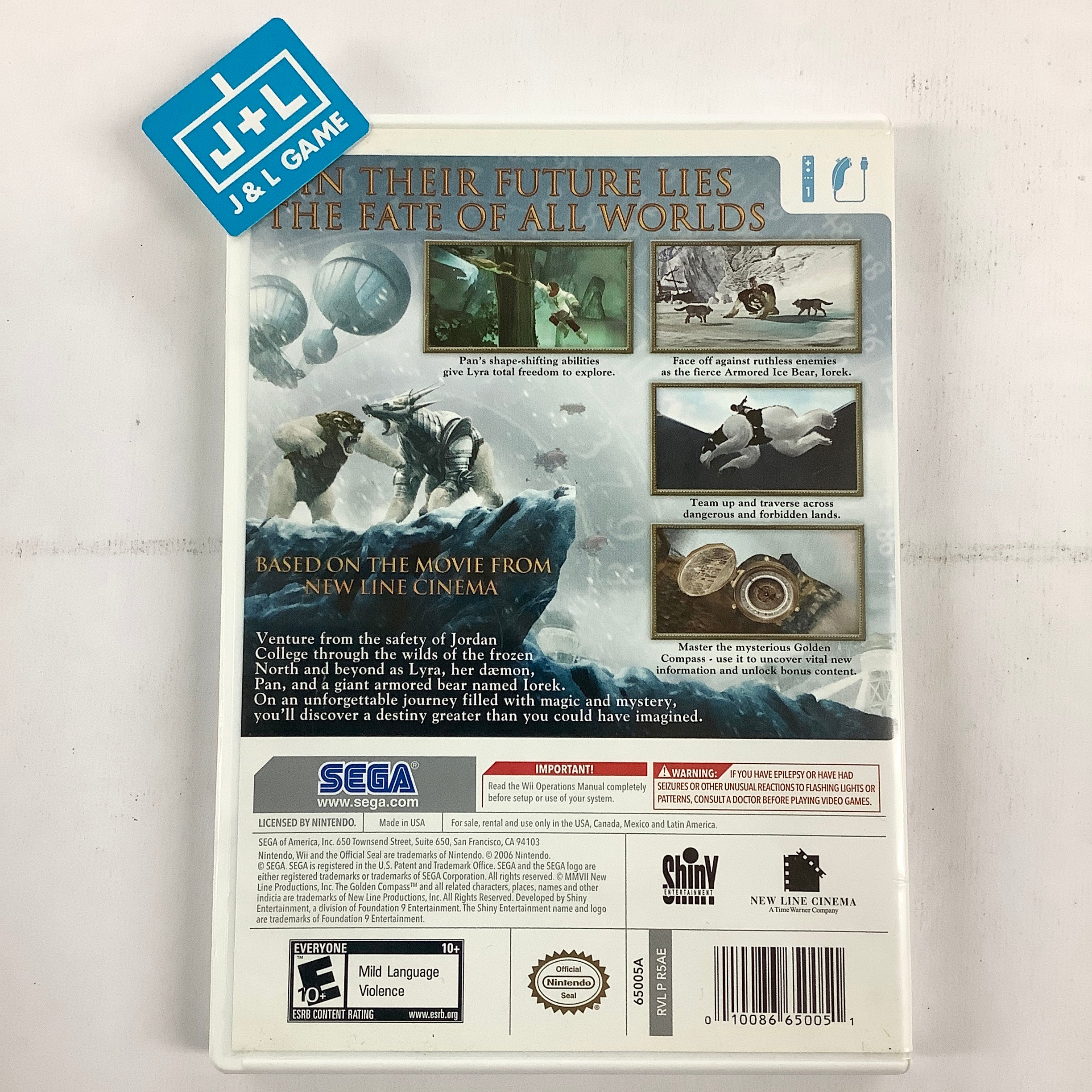 The Golden Compass - Nintendo Wii [Pre-Owned] Video Games Sega   