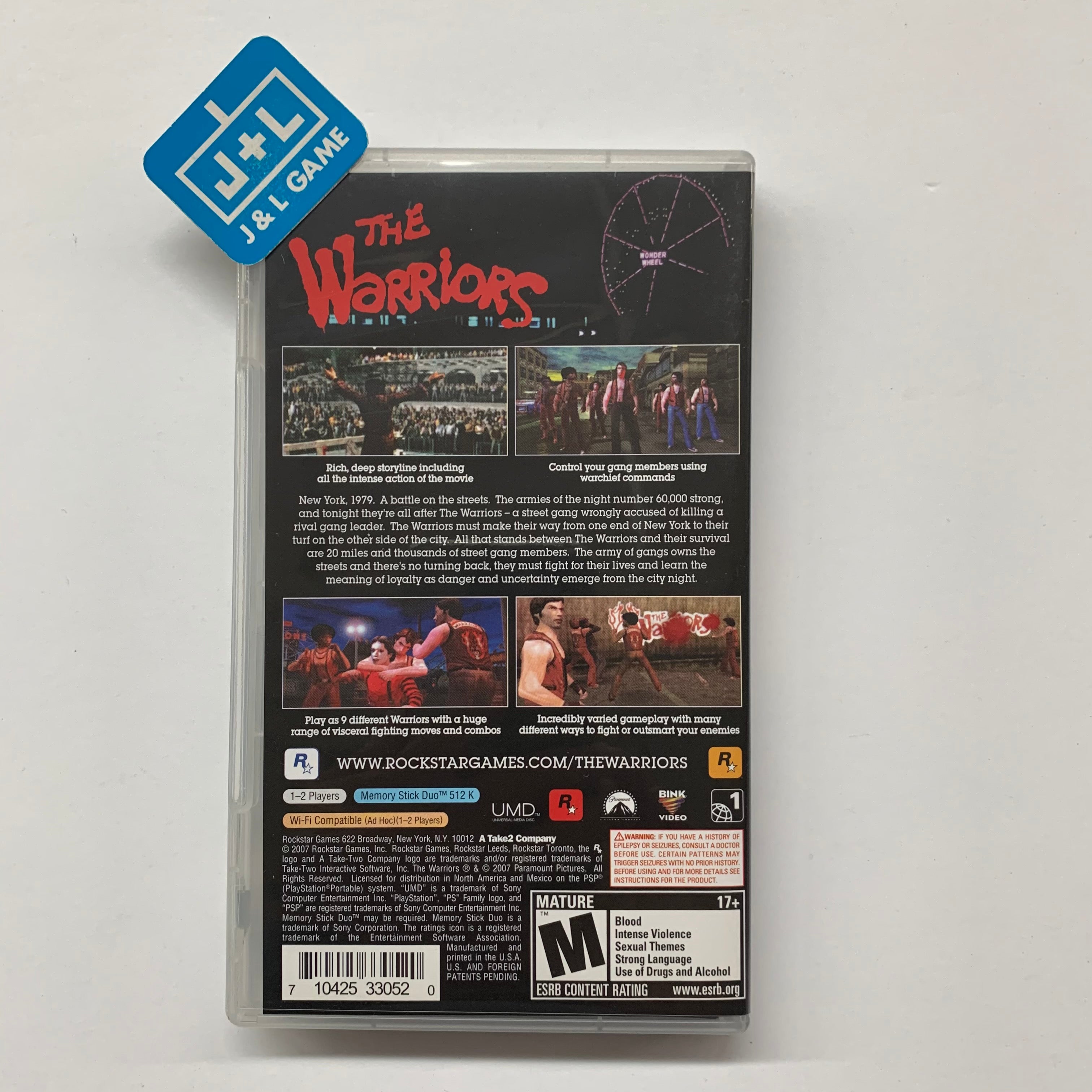 The Warriors - Sony PSP [Pre-Owned] Video Games Rockstar Games   