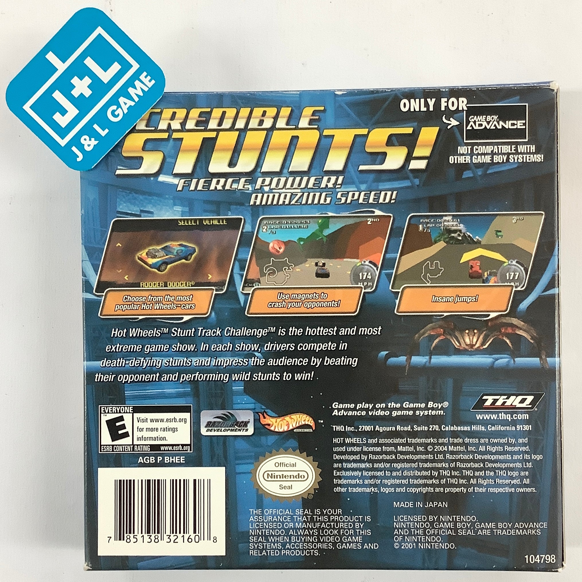Hot Wheels: Stunt Track Challenge - (GBA) Game Boy Advance [Pre-Owned] Video Games THQ   