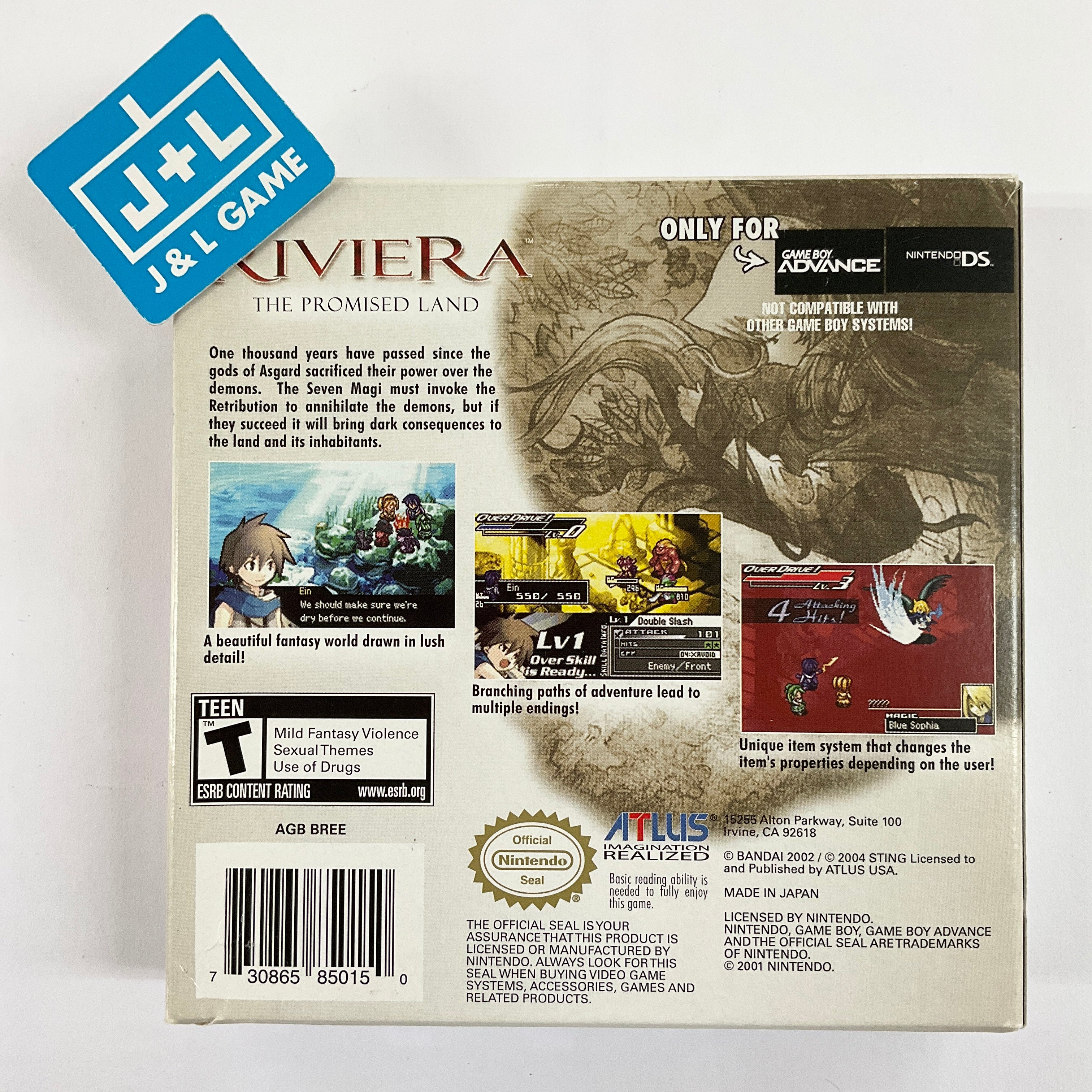 Riviera: The Promised Land - (GBA) Game Boy Advance [Pre-Owned] Video Games Atlus   