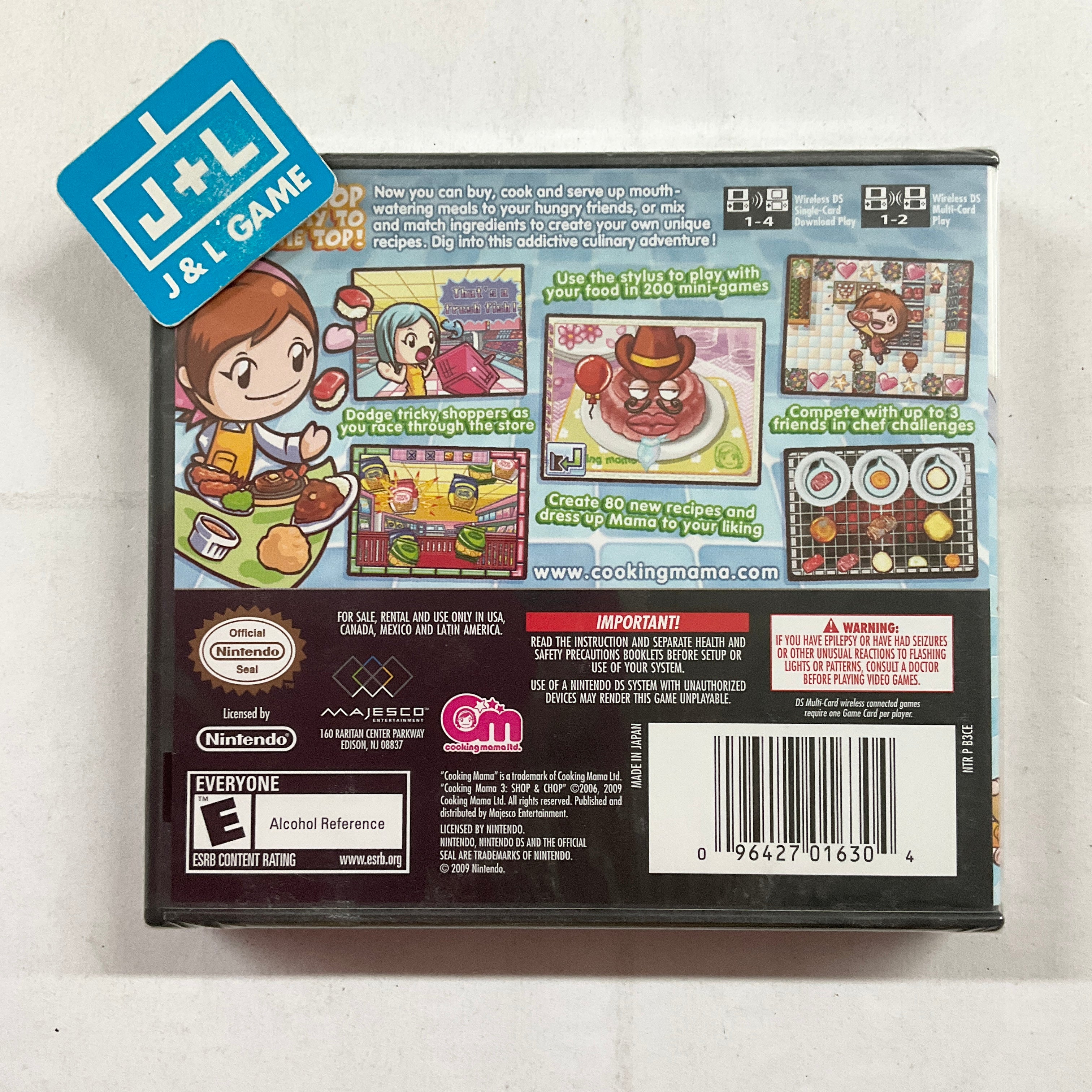 Cooking Mama 3: Shop & Chop - (NDS) Nintendo DS Video Games Majesco   