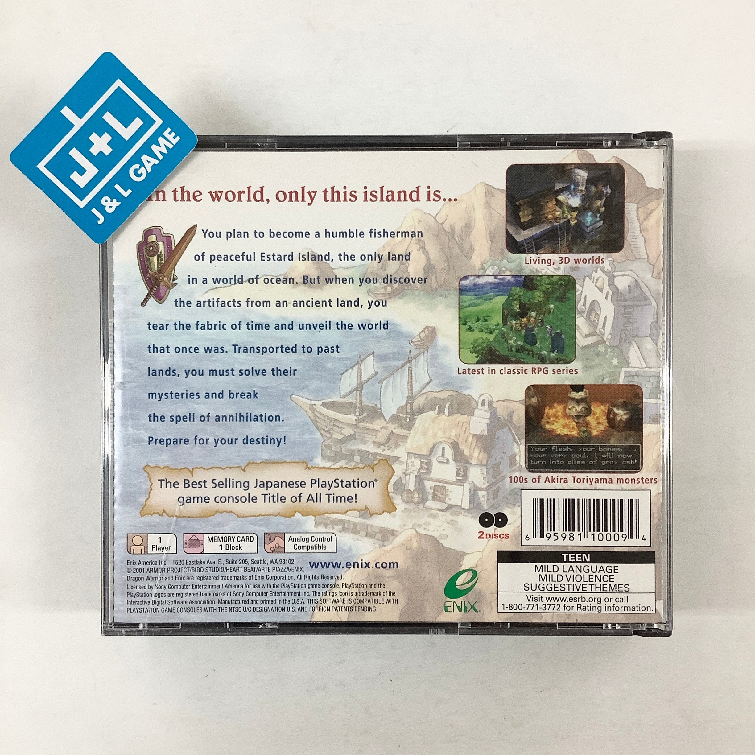 Dragon Warrior VII - (PS1) PlayStation 1 [Pre-Owned] Video Games Enix Corporation   