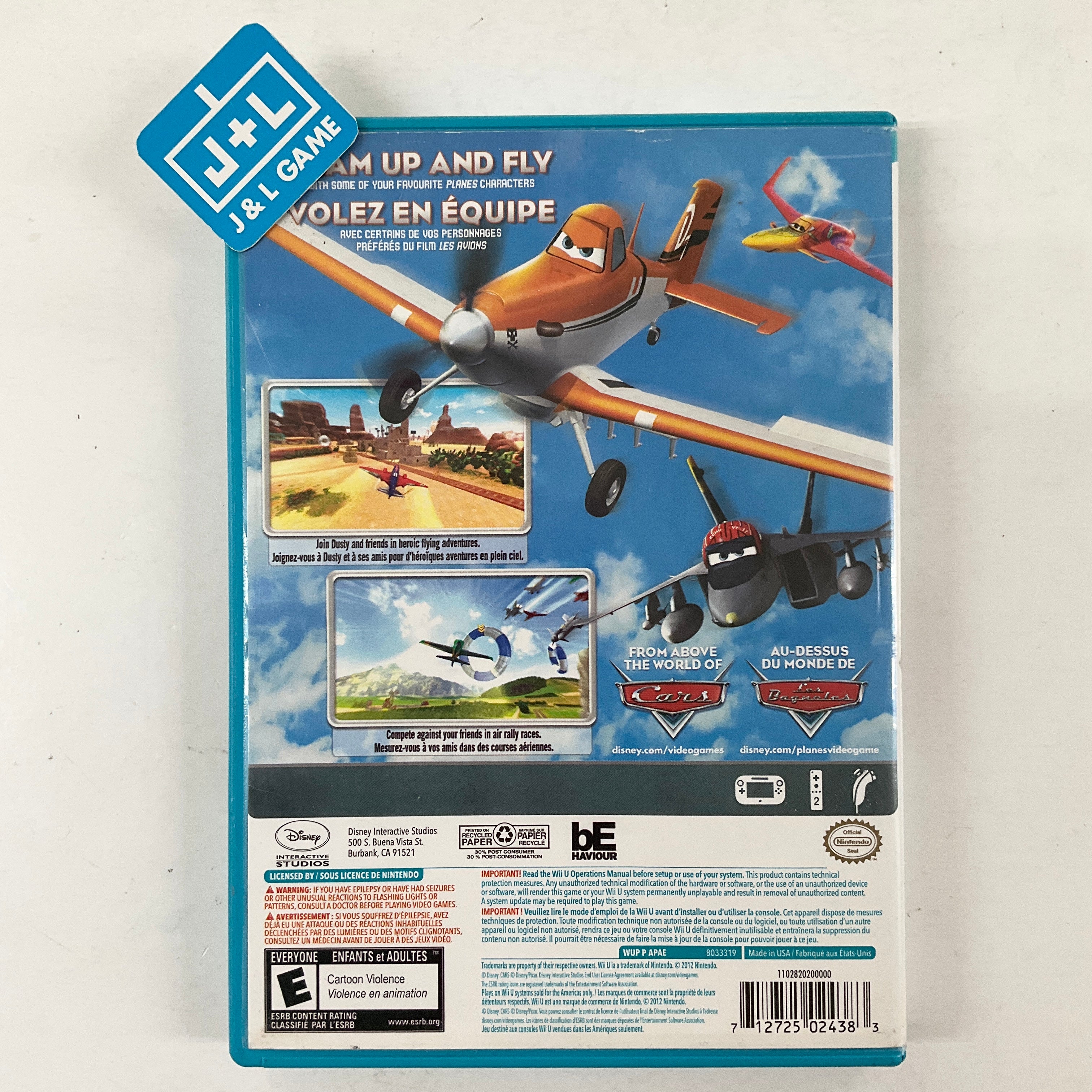 Disney's Planes - (WiiU) Nintendo Wii U [Pre-Owned] Video Games Disney Interactive Studios   