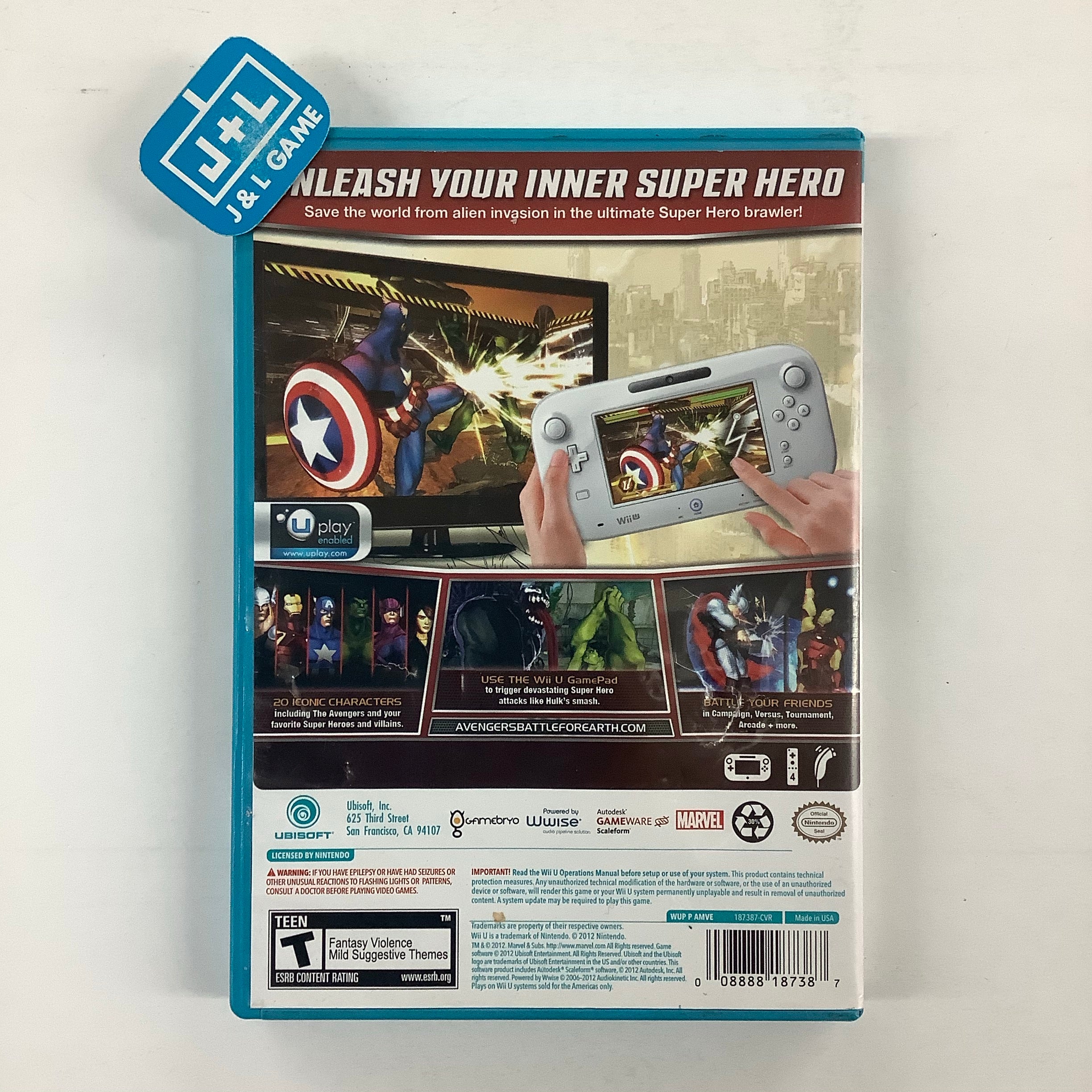 Marvel Avengers: Battle for Earth - Nintendo Wii U [Pre-Owned] Video Games Ubisoft   